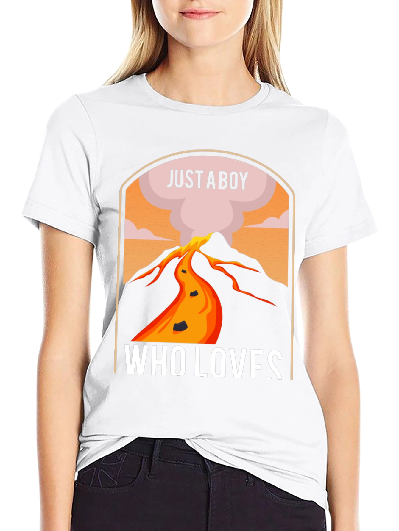 Just A Boy Who Loves Volcanoes T-Shirt