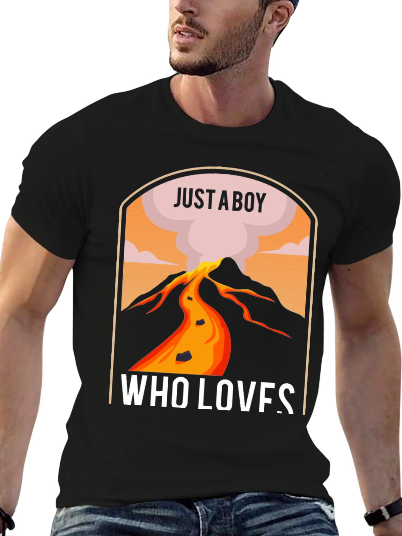 Just A Boy Who Loves Volcanoes T-Shirt