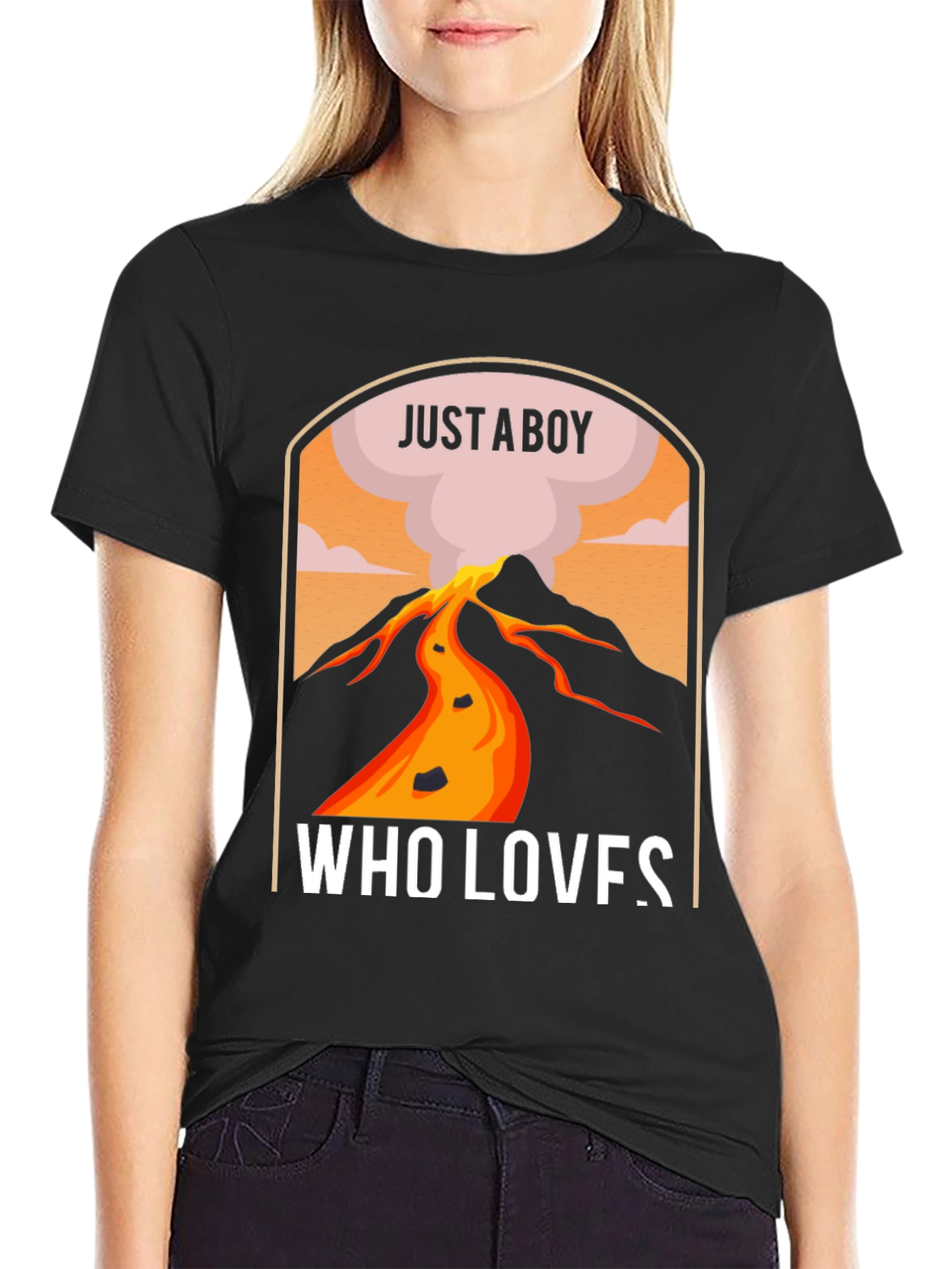 Just A Boy Who Loves Volcanoes T-Shirt