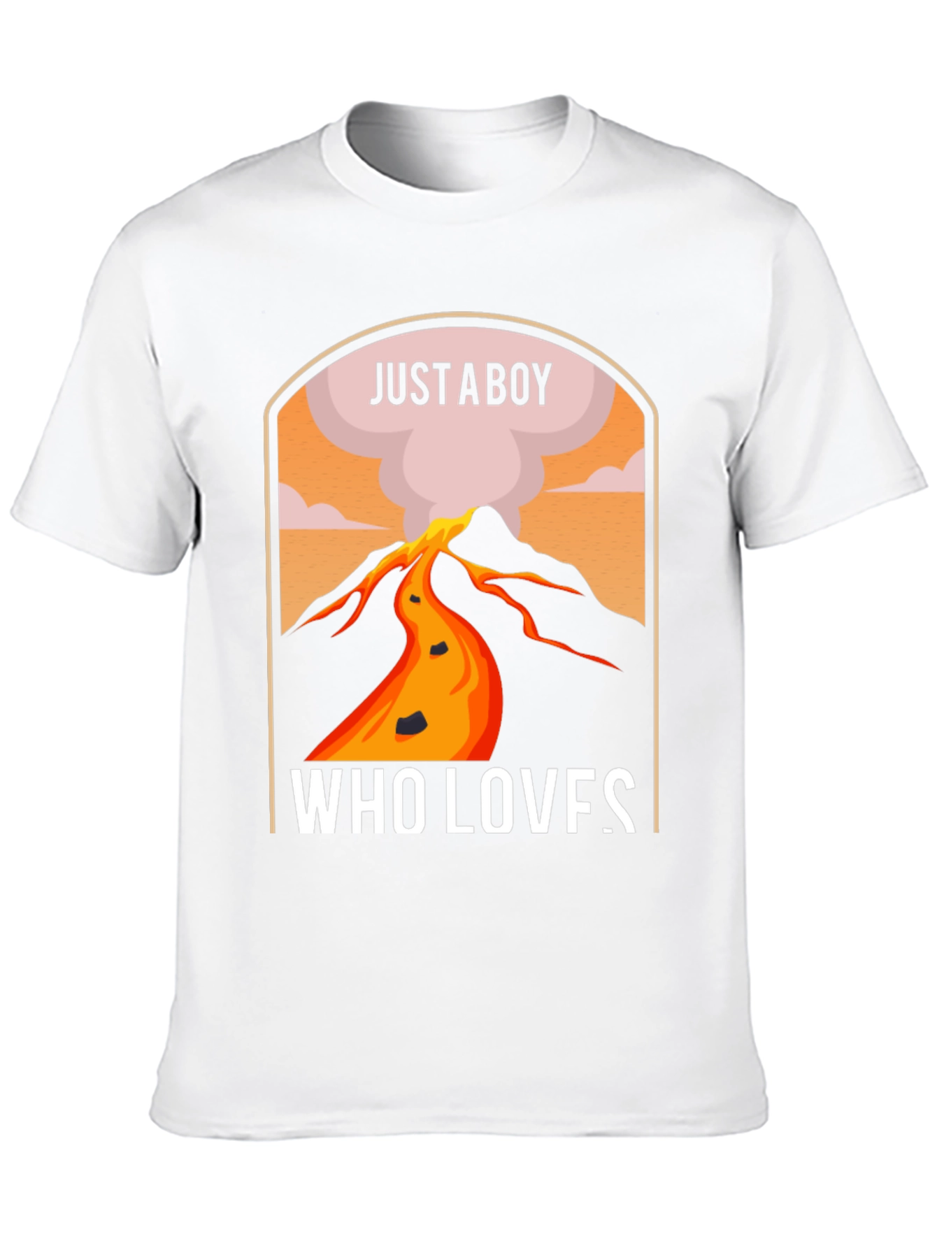 Just A Boy Who Loves Volcanoes T-Shirt