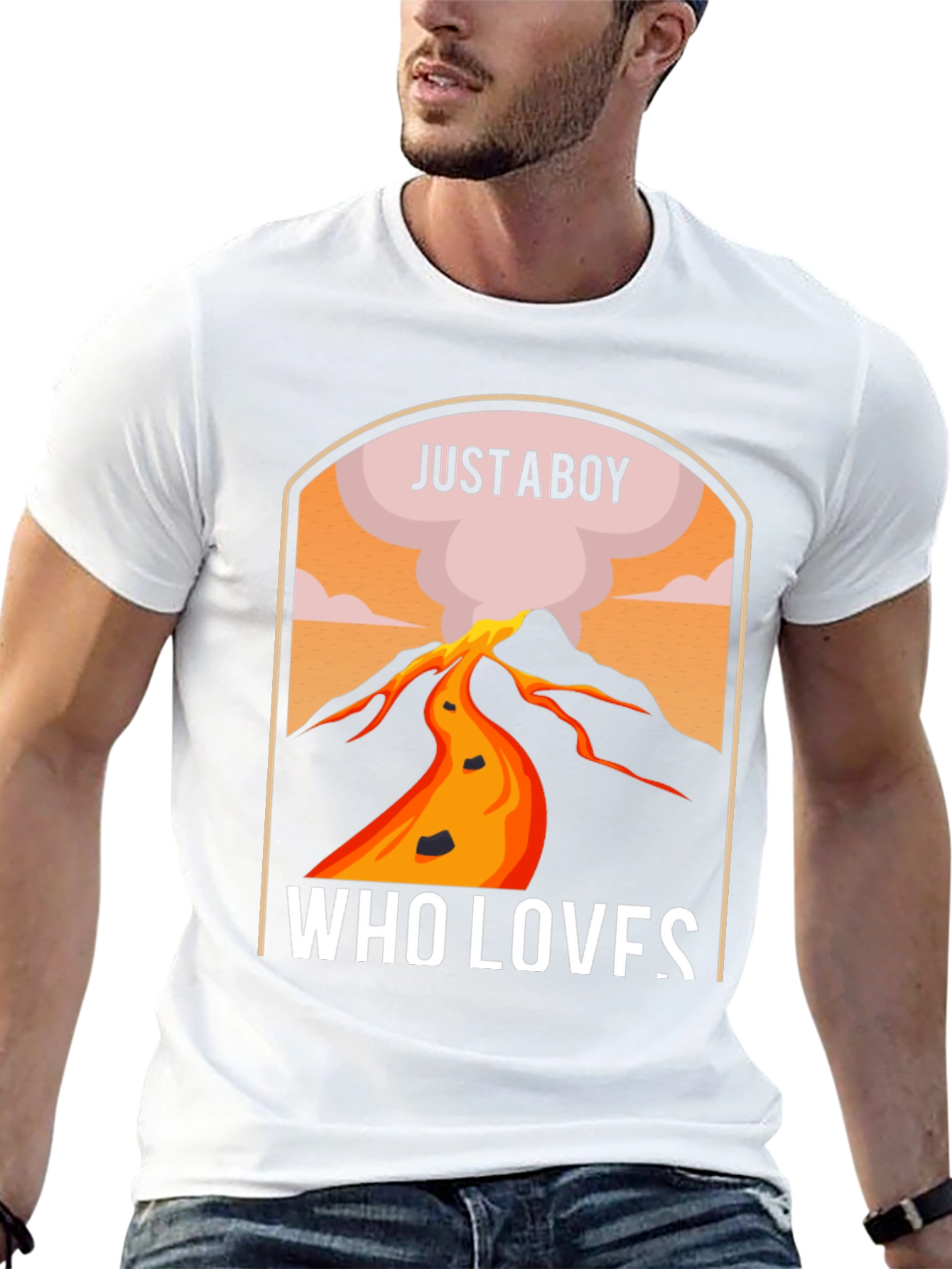Just A Boy Who Loves Volcanoes T-Shirt