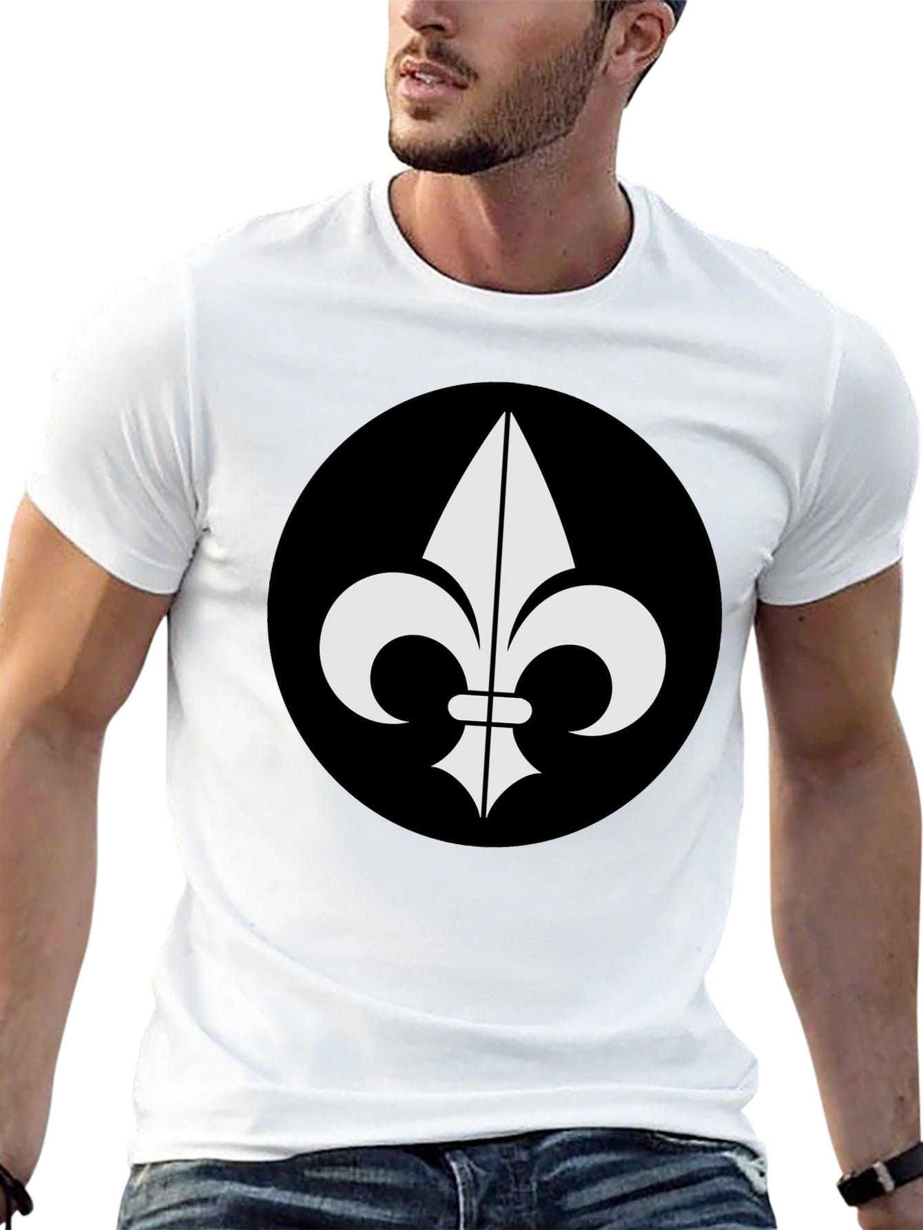 Fleur-de-lis Graphic Black T-Shirt