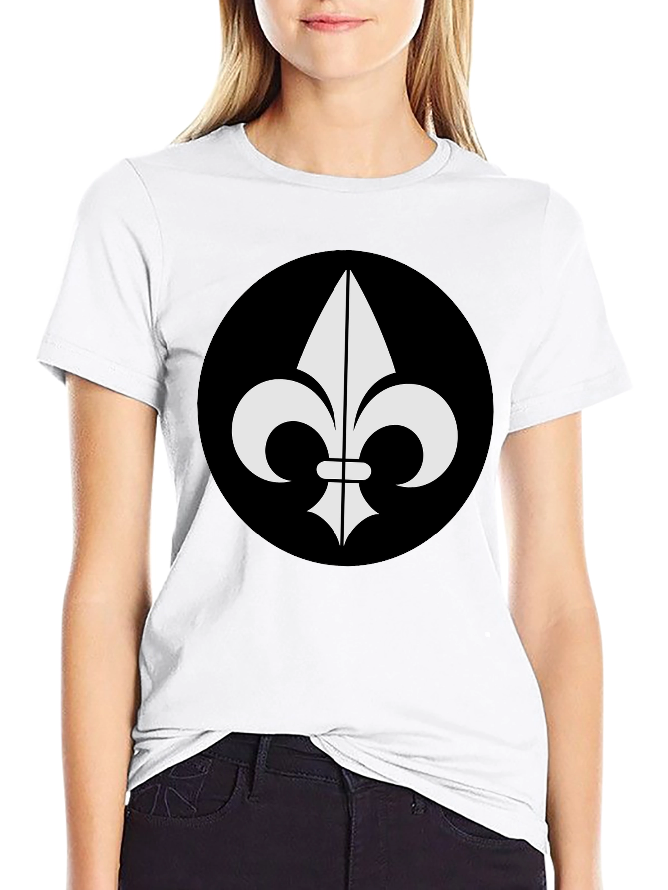 Fleur-de-lis Graphic Black T-Shirt