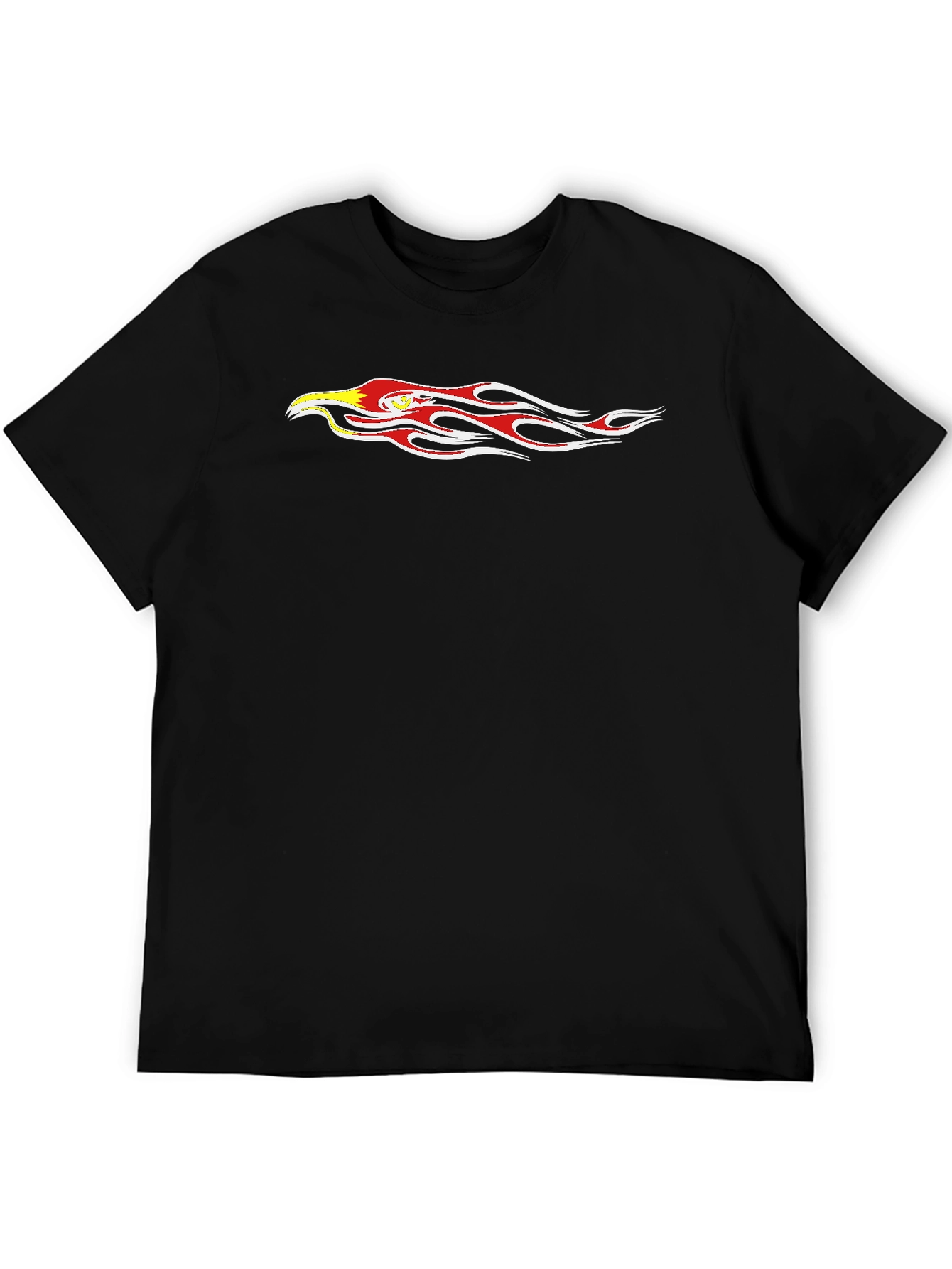 Black Eagle Flame Graphic T-Shirt