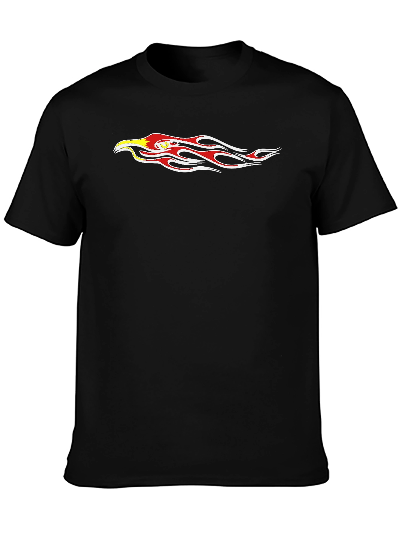Black Eagle Flame Graphic T-Shirt
