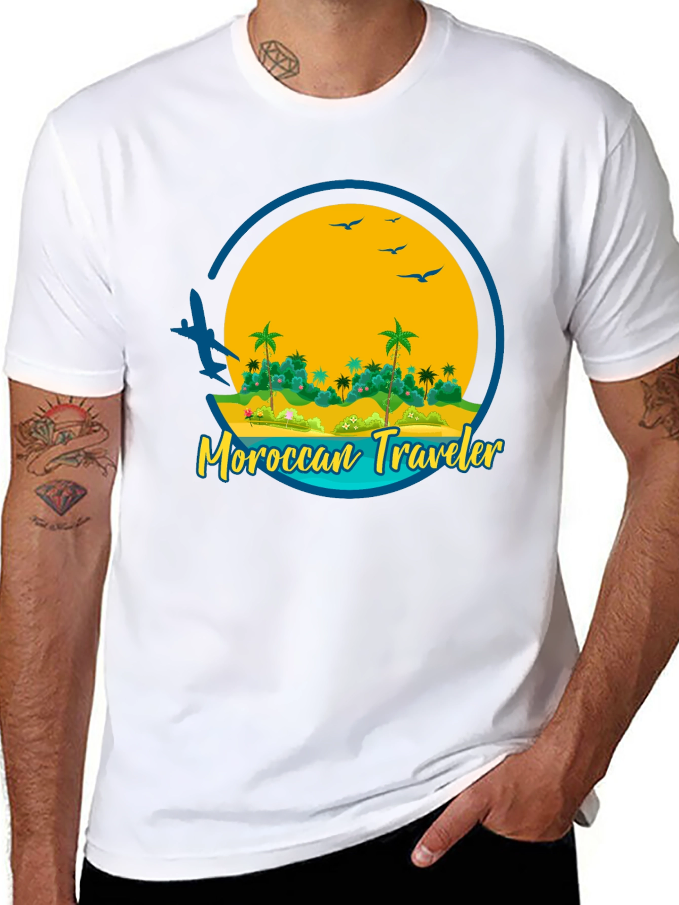 Moroccan Traveler Graphic T-Shirt