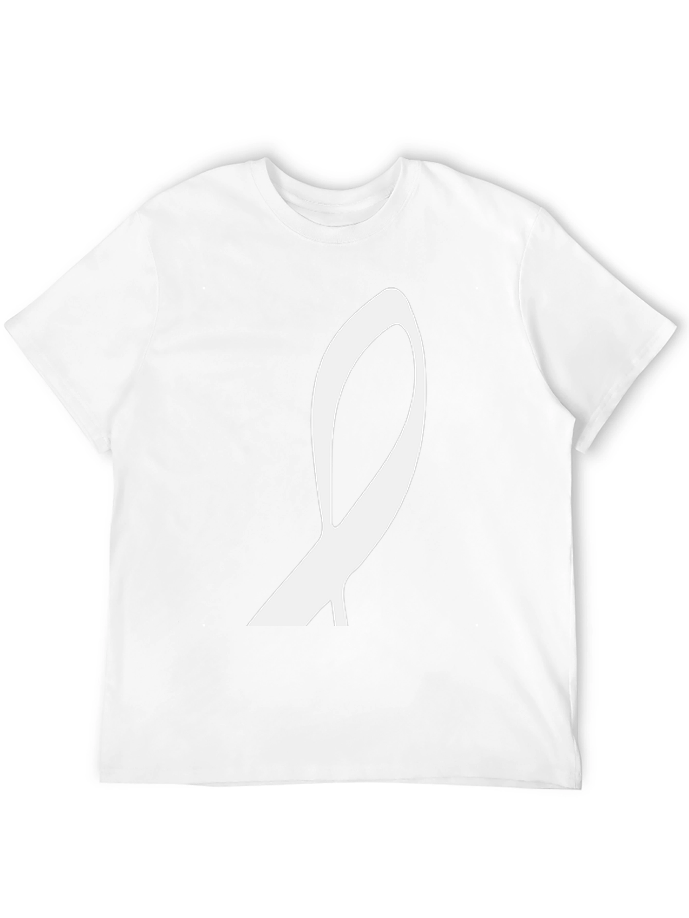 Abstract Symbol Graphic Tee - Black Casual T-Shirt