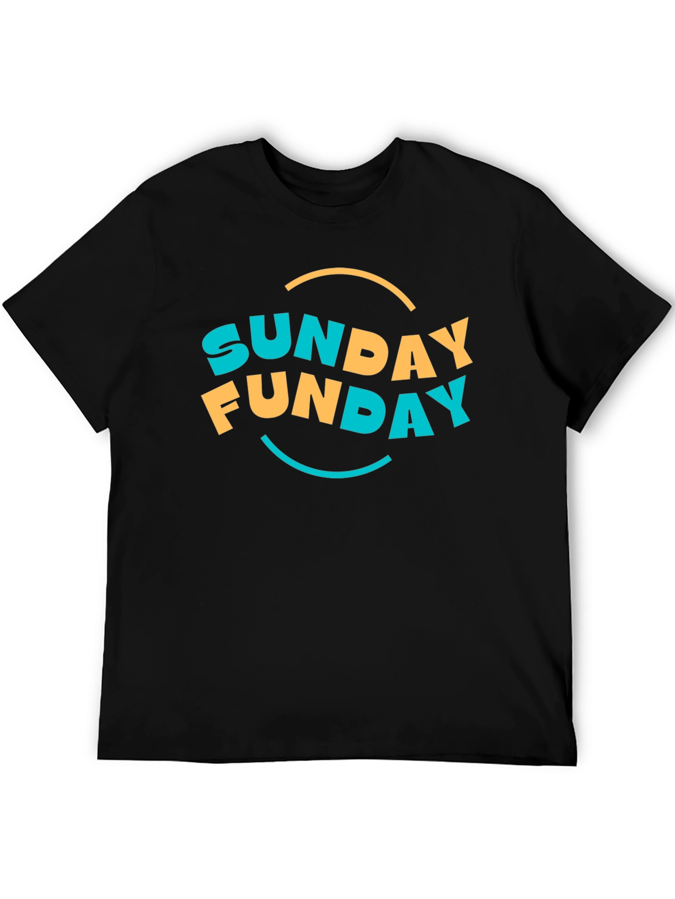 Sunday Funday Graphic Tee - Black Casual T-Shirt