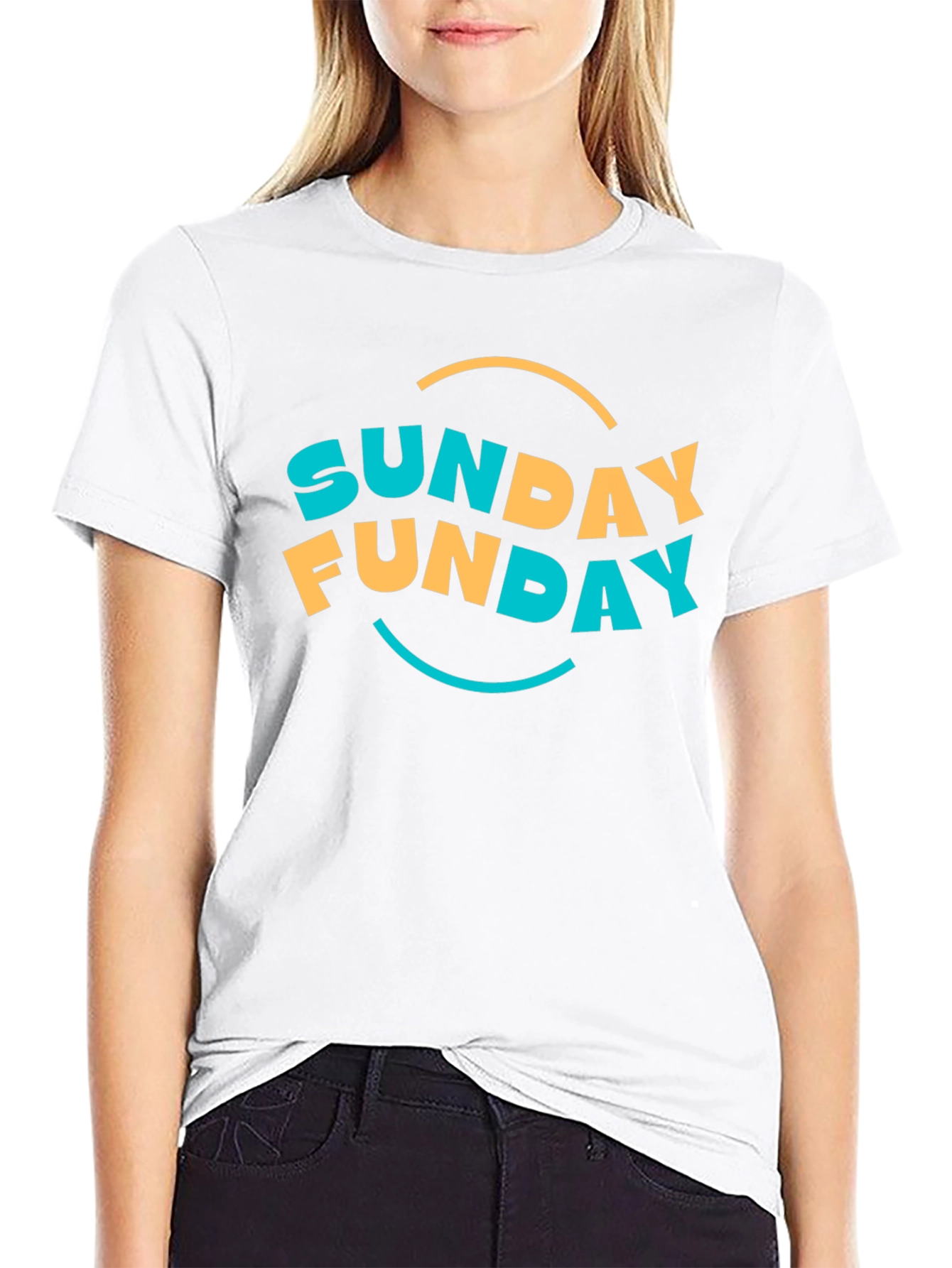 Sunday Funday Graphic Tee - Black Casual T-Shirt
