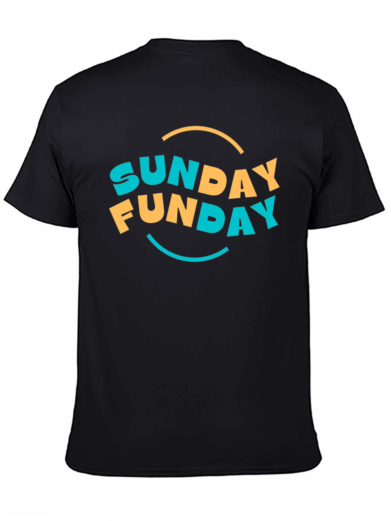Sunday Funday Graphic Tee - Black Casual T-Shirt