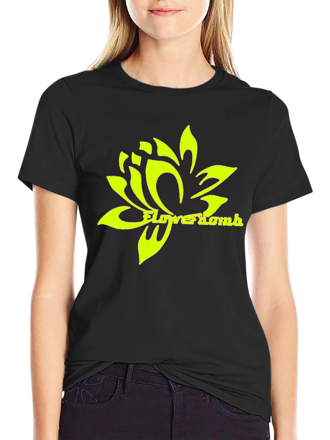 Flowerbomb Graphic Black T-Shirt