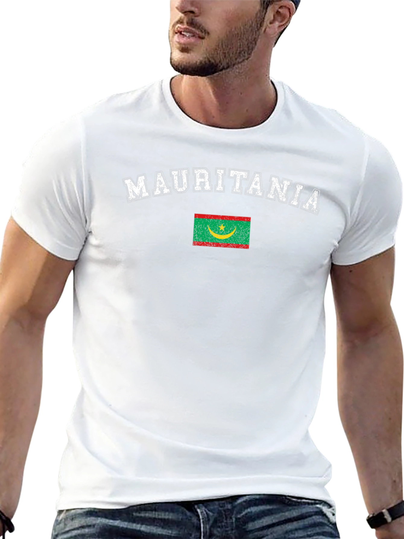 Mauritania Flag Graphic T-Shirt