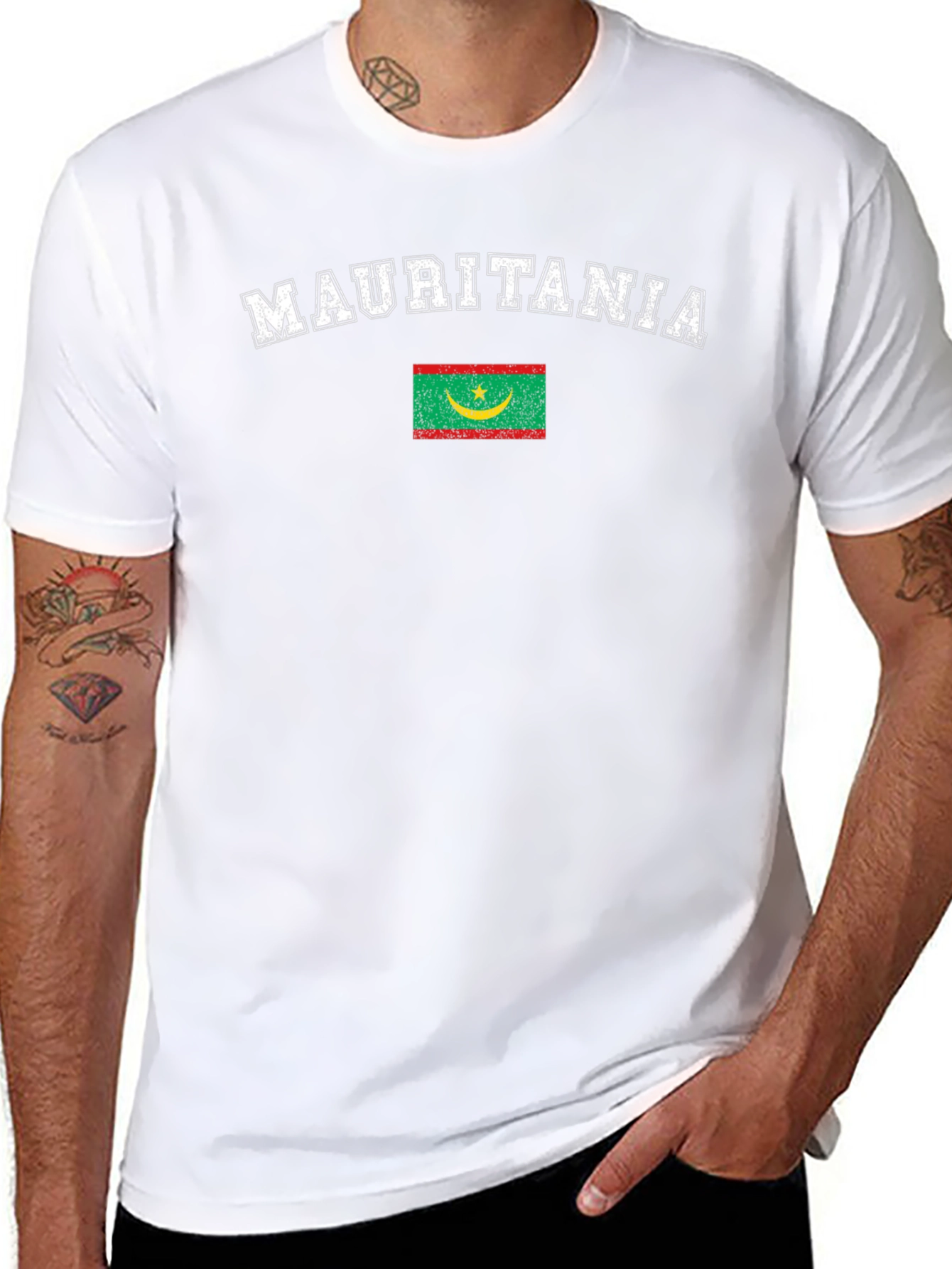 Mauritania Flag Graphic T-Shirt