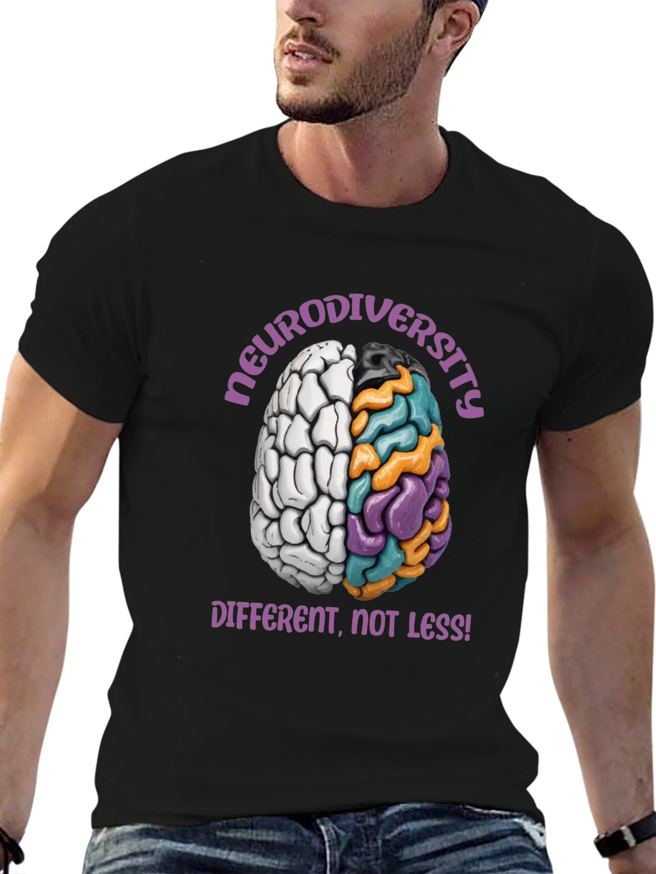 Neurodiversity Awareness T-Shirt: Different Not Less