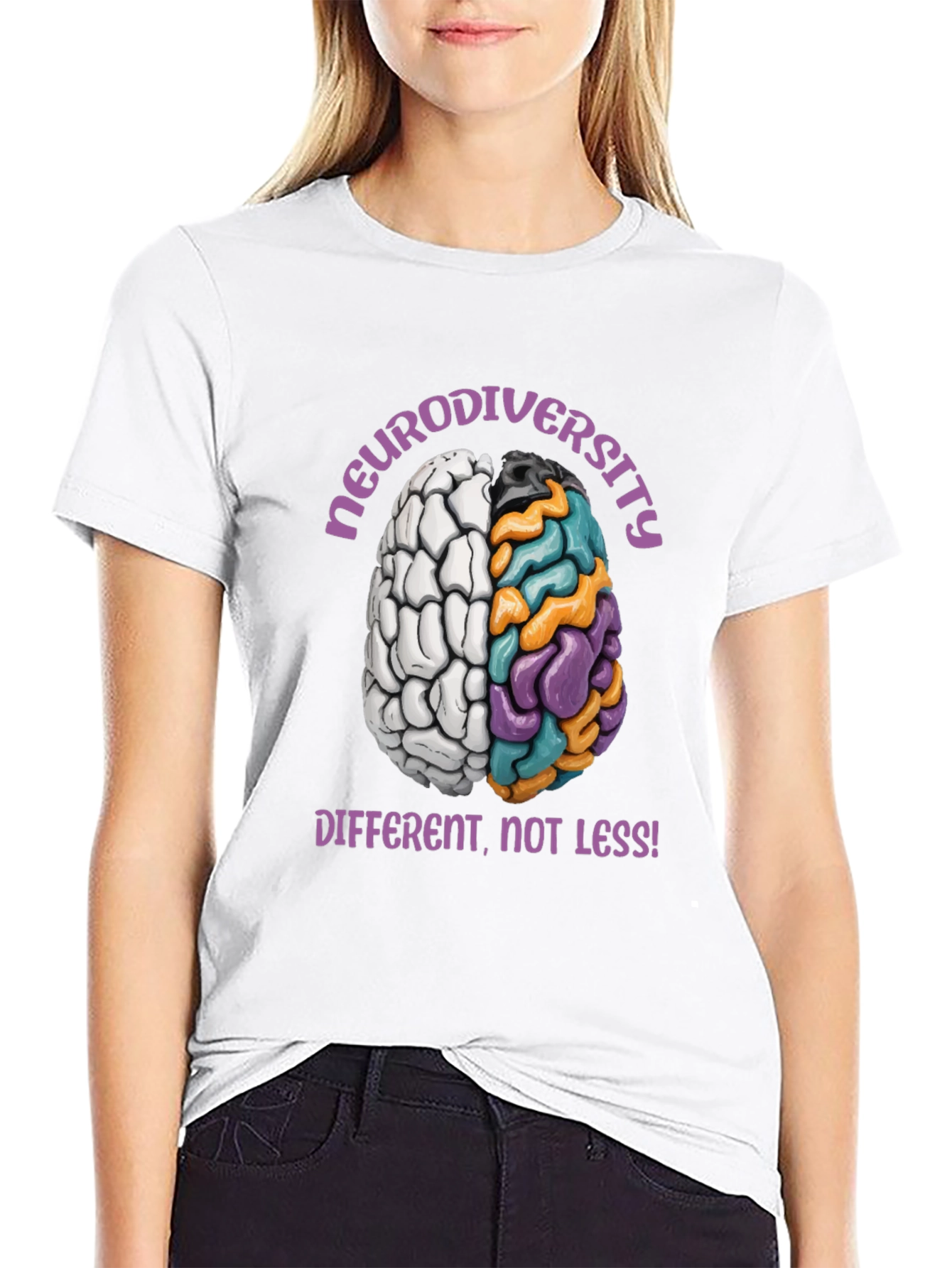 Neurodiversity Awareness T-Shirt: Different Not Less