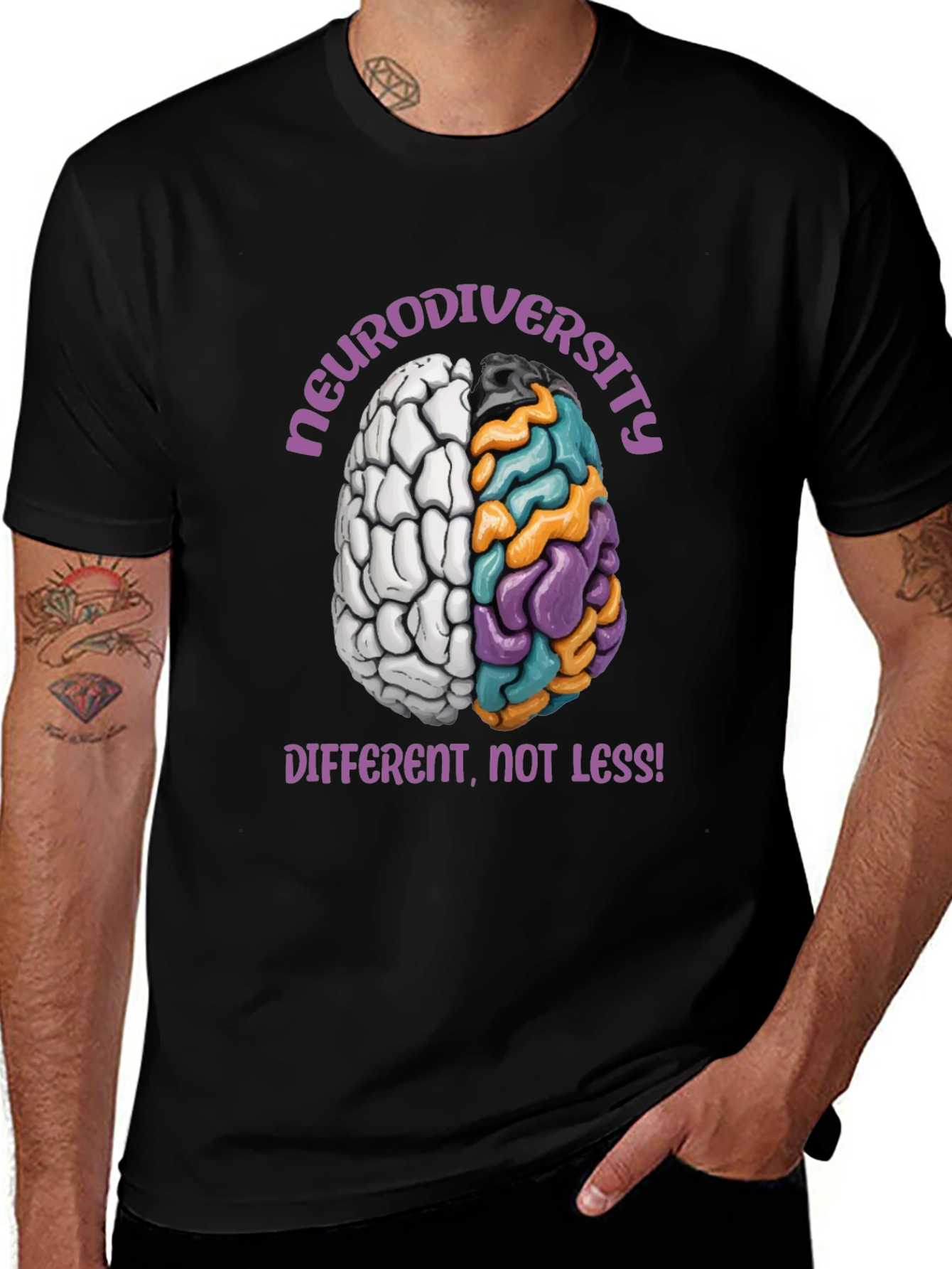 Neurodiversity Awareness T-Shirt: Different Not Less
