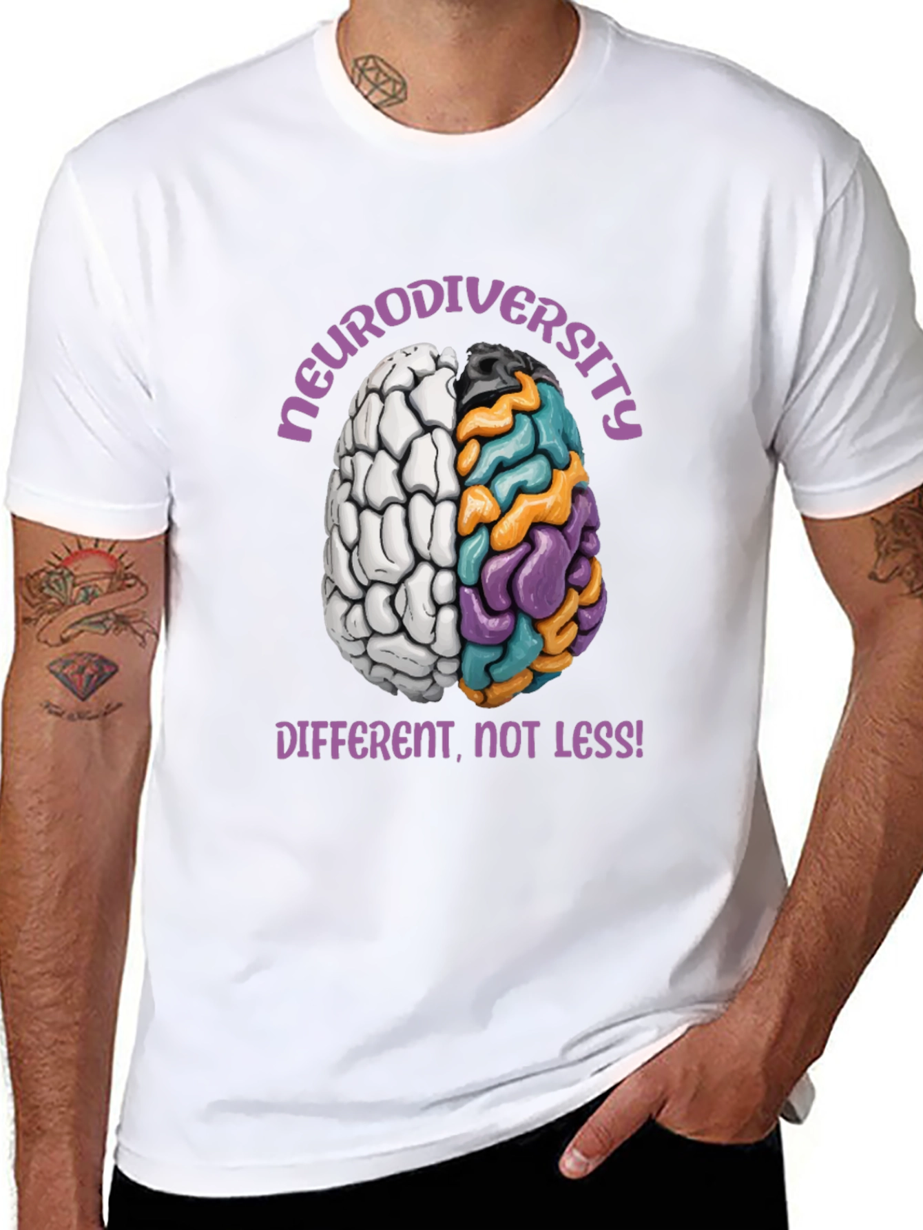Neurodiversity Awareness T-Shirt: Different Not Less