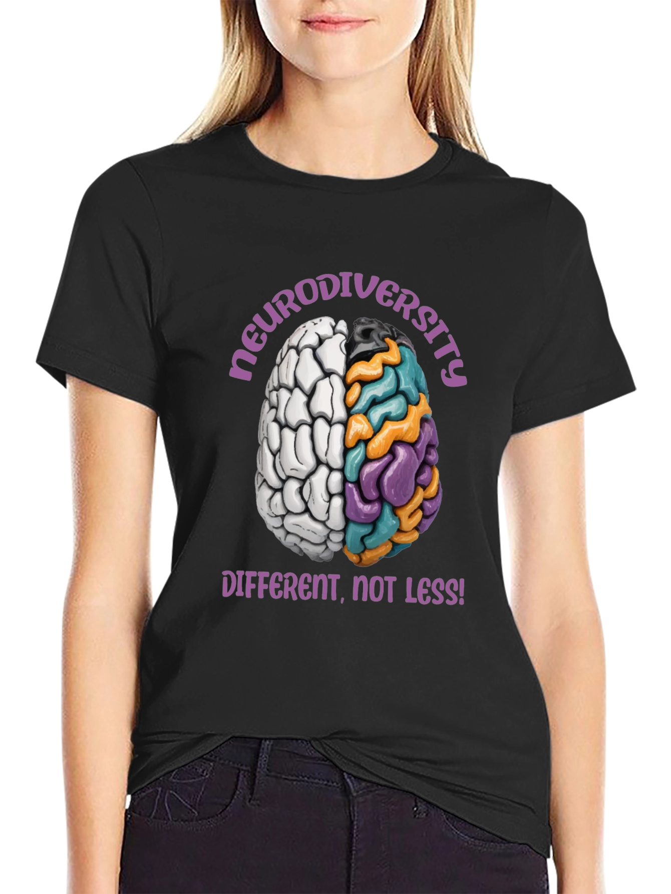 Neurodiversity Awareness T-Shirt: Different Not Less