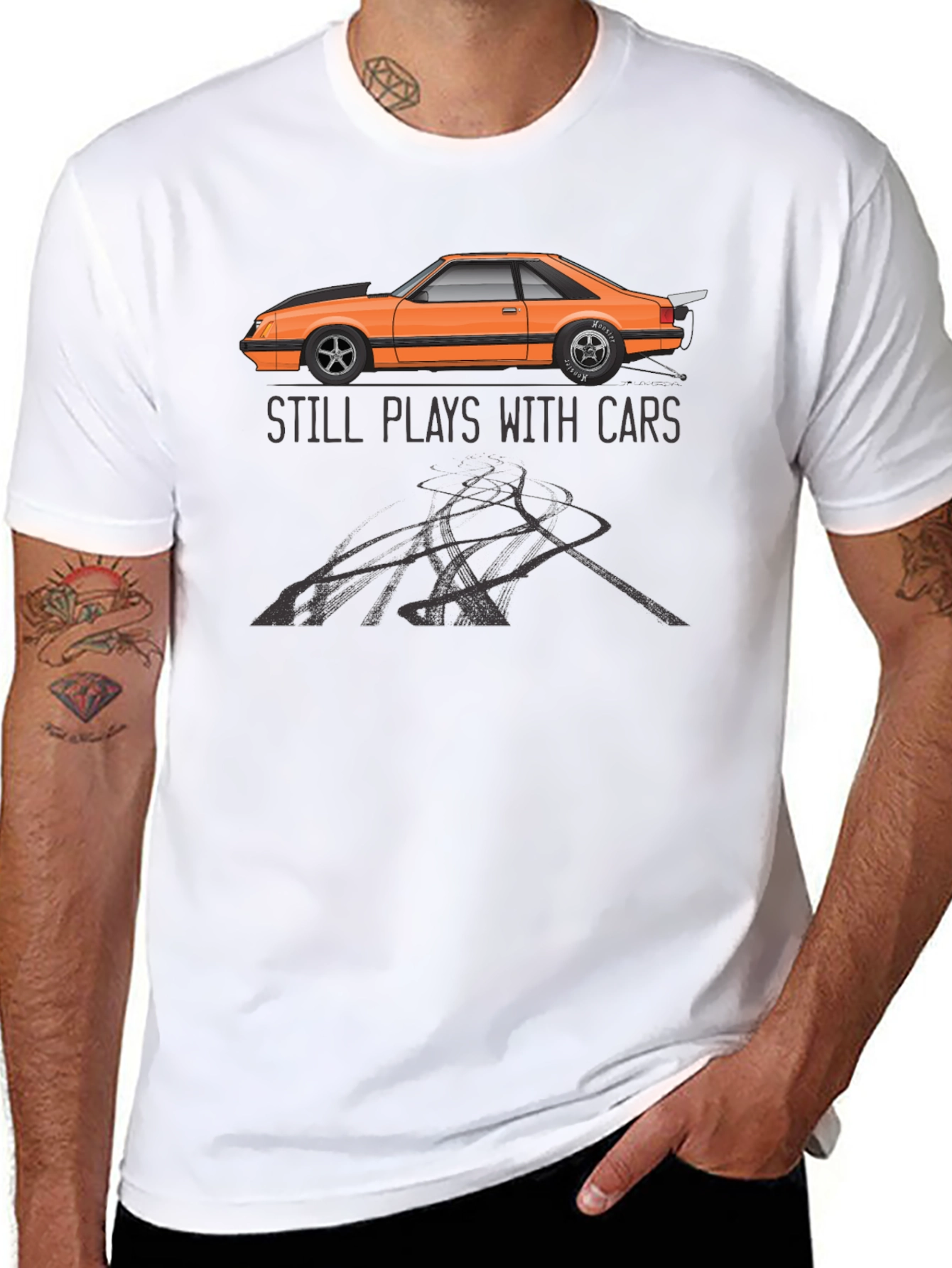 Still Plays with Cars Graphic T-Shirt