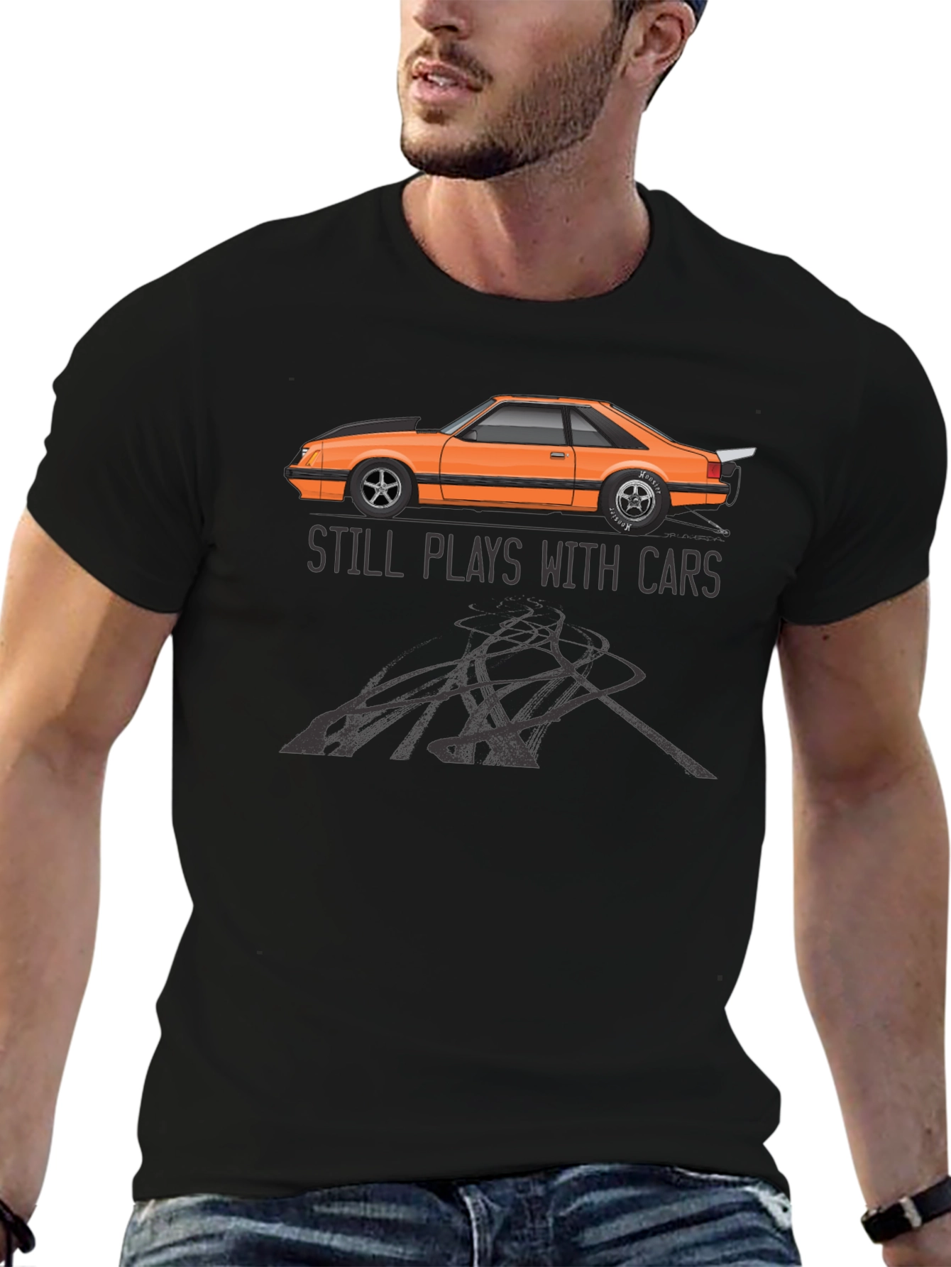 Still Plays with Cars Graphic T-Shirt