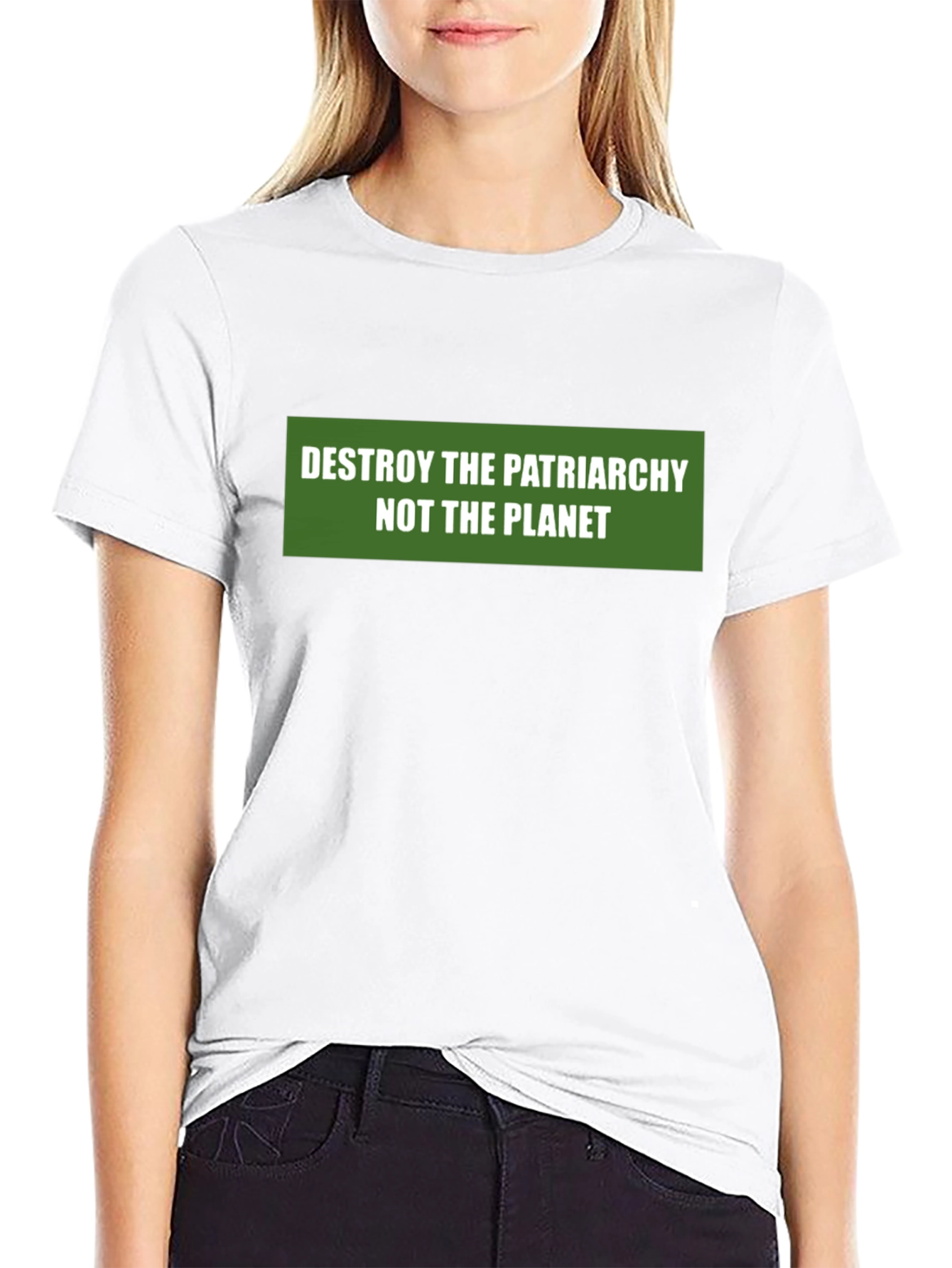 Eco-Conscious Feminist Slogan Tee