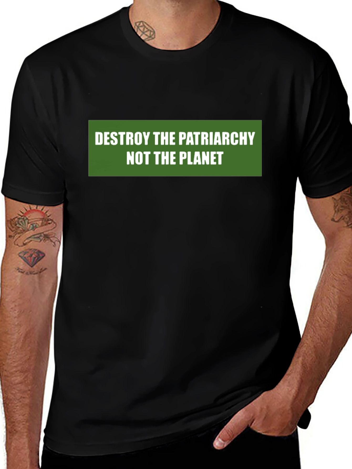 Eco-Conscious Feminist Slogan Tee