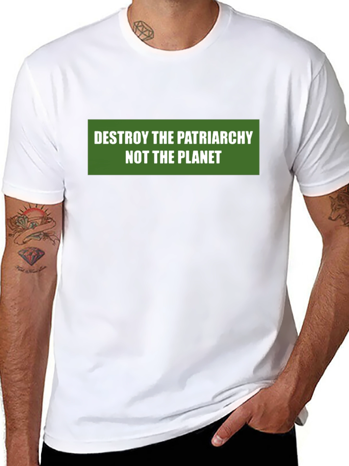 Eco-Conscious Feminist Slogan Tee