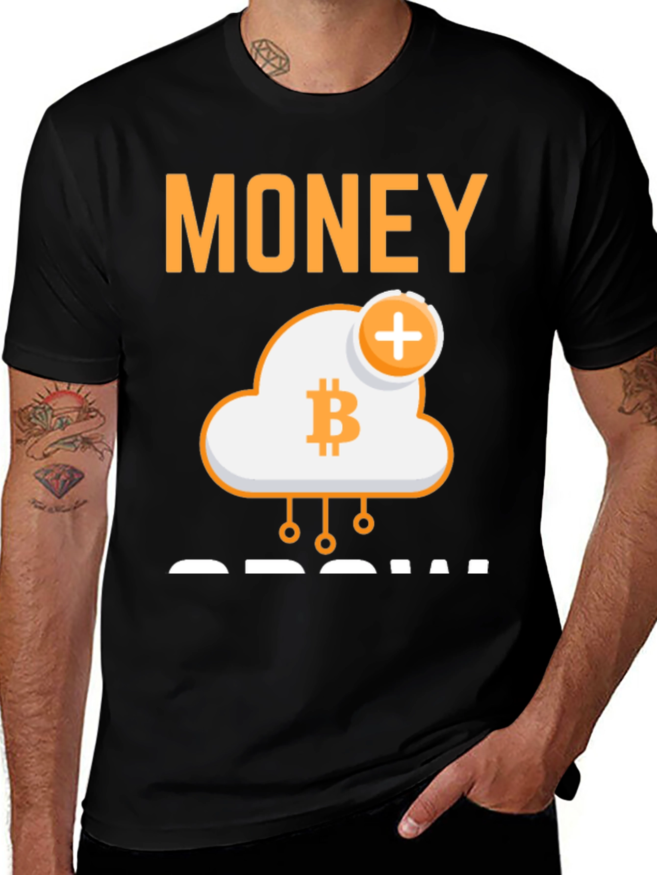Bitcoin Money Cloud T-Shirt - Crypto Investment Tee