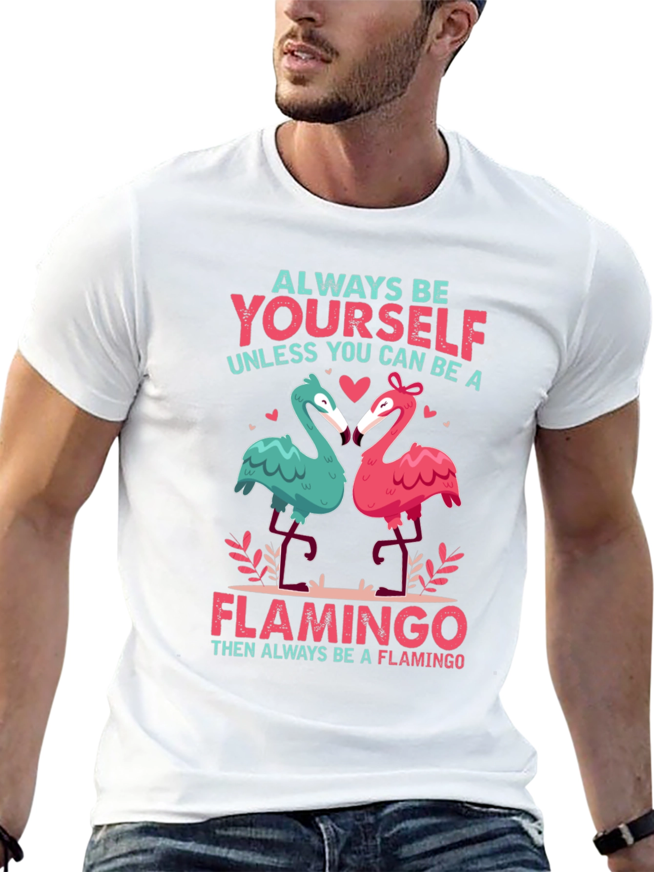 Always Be Yourself Flamingo Graphic Tee