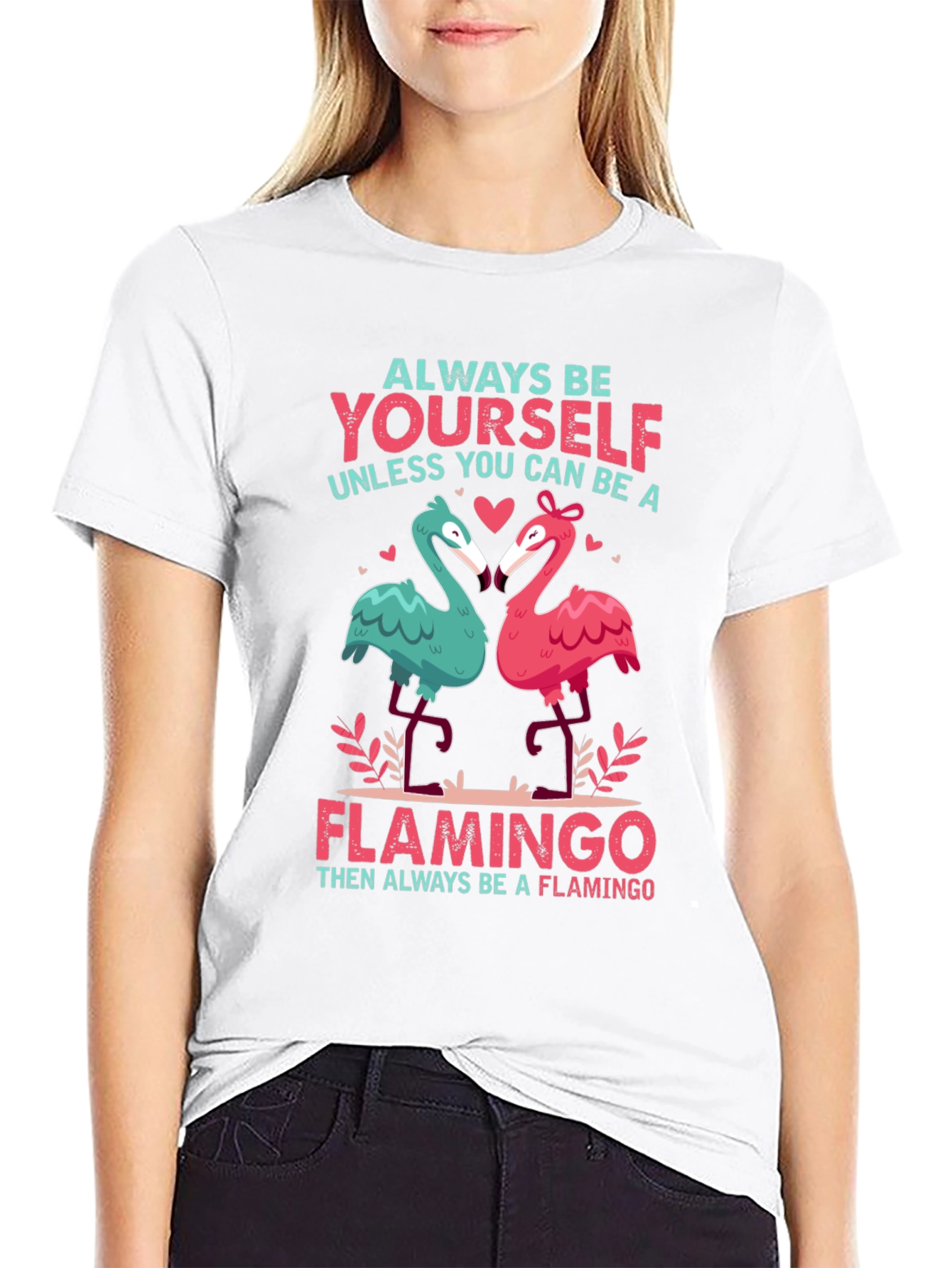 Always Be Yourself Flamingo Graphic Tee