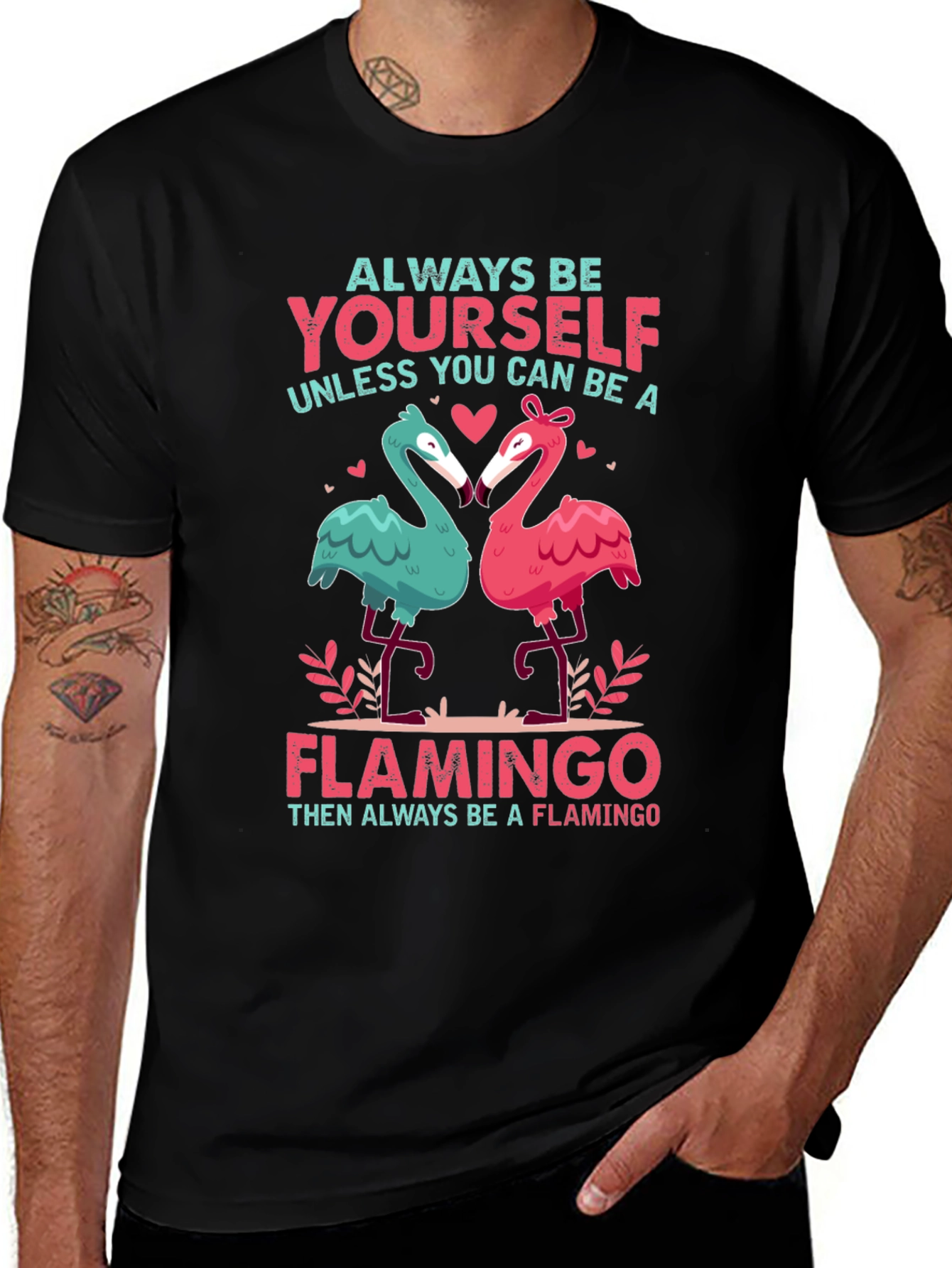 Always Be Yourself Flamingo Graphic Tee