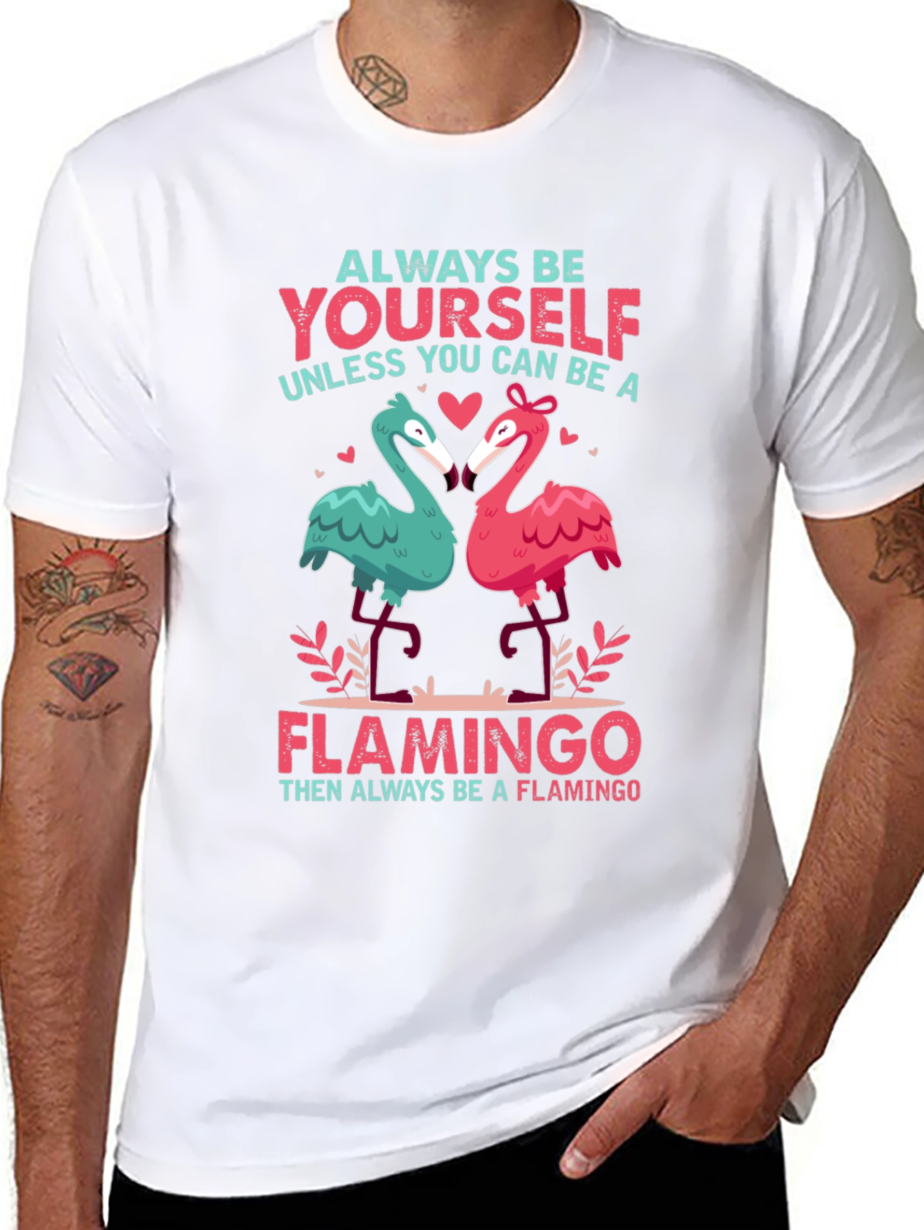 Always Be Yourself Flamingo Graphic Tee