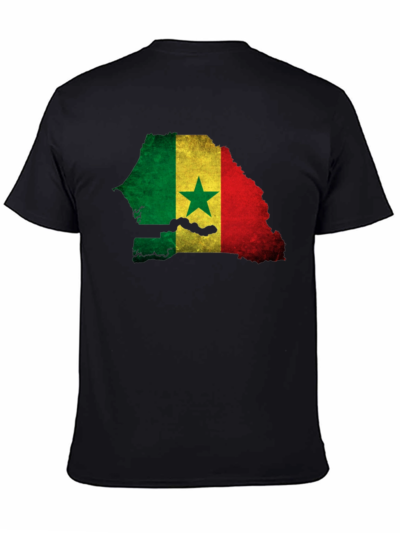 Senegal Flag Map T-Shirt - African Pride Tee