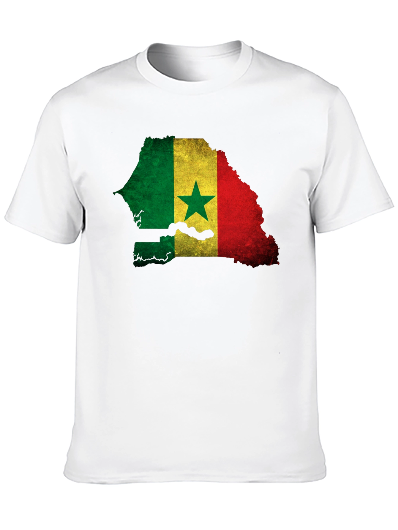 Senegal Flag Map T-Shirt - African Pride Tee