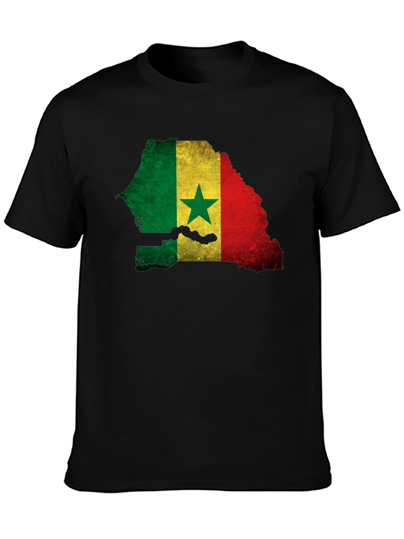 Senegal Flag Map T-Shirt - African Pride Tee