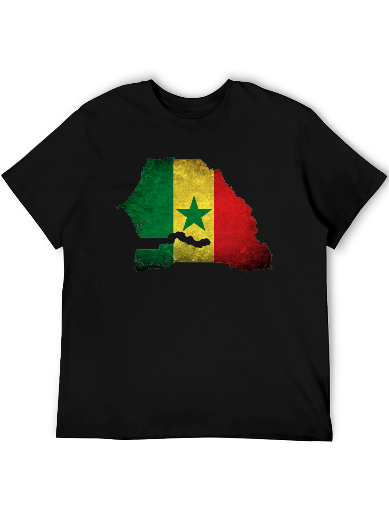 Senegal Flag Map T-Shirt - African Pride Tee
