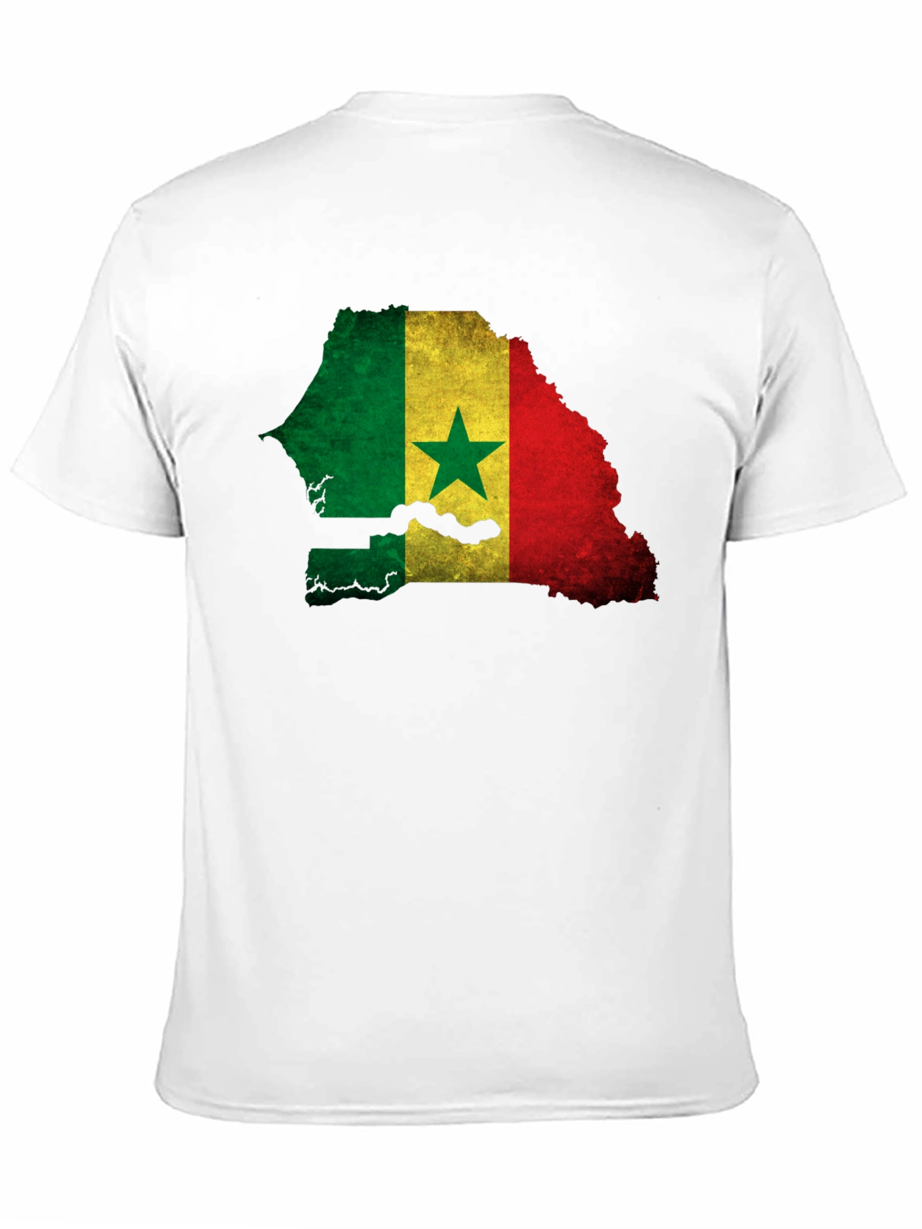 Senegal Flag Map T-Shirt - African Pride Tee