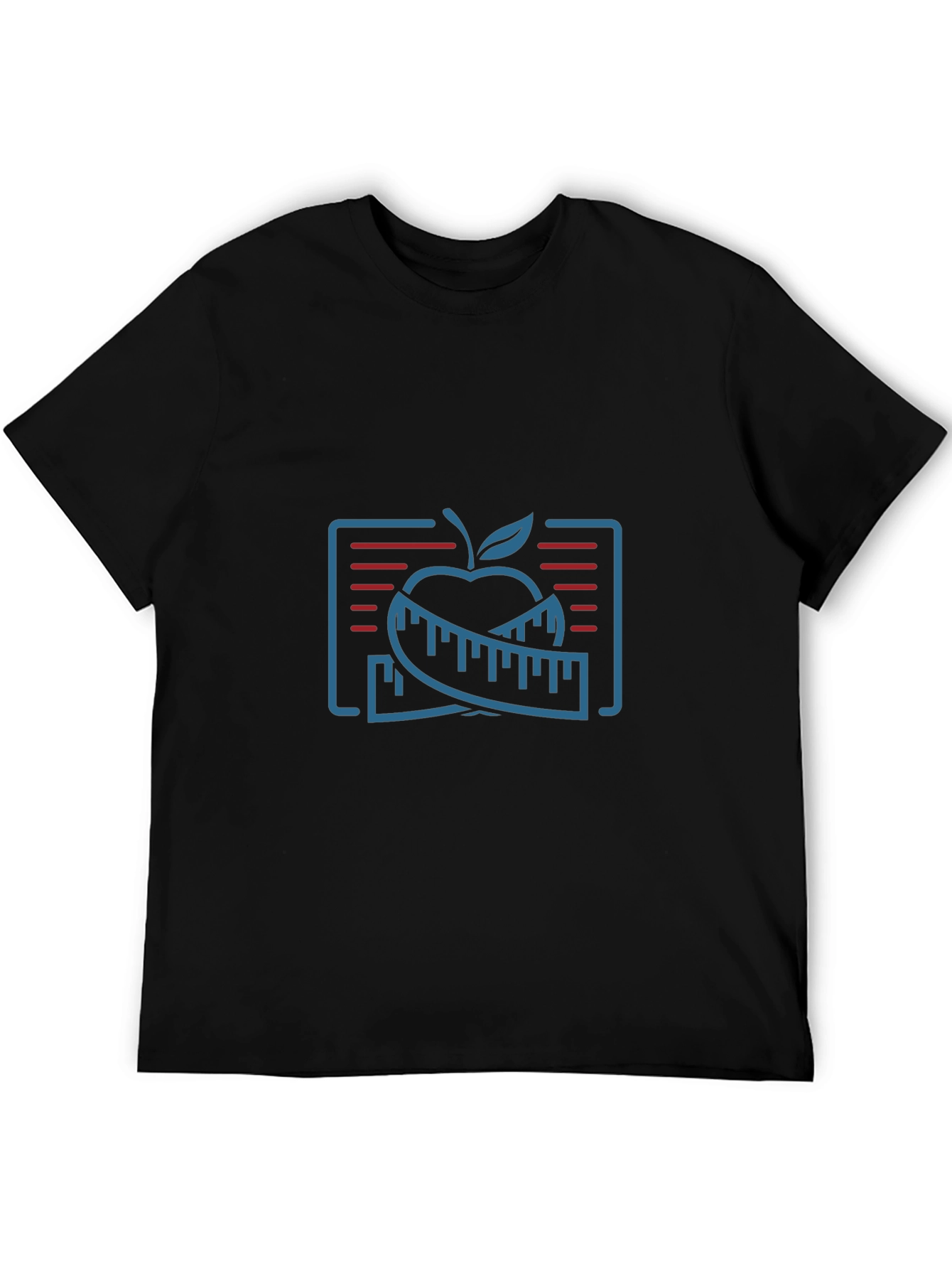 Fitness Apple Graphic T-Shirt - Slim Fit