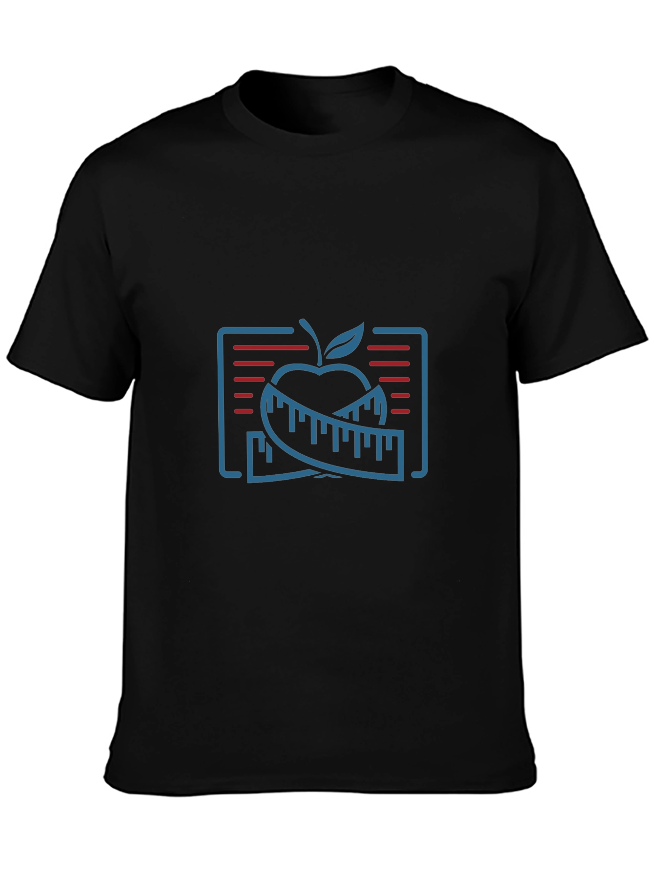 Fitness Apple Graphic T-Shirt - Slim Fit
