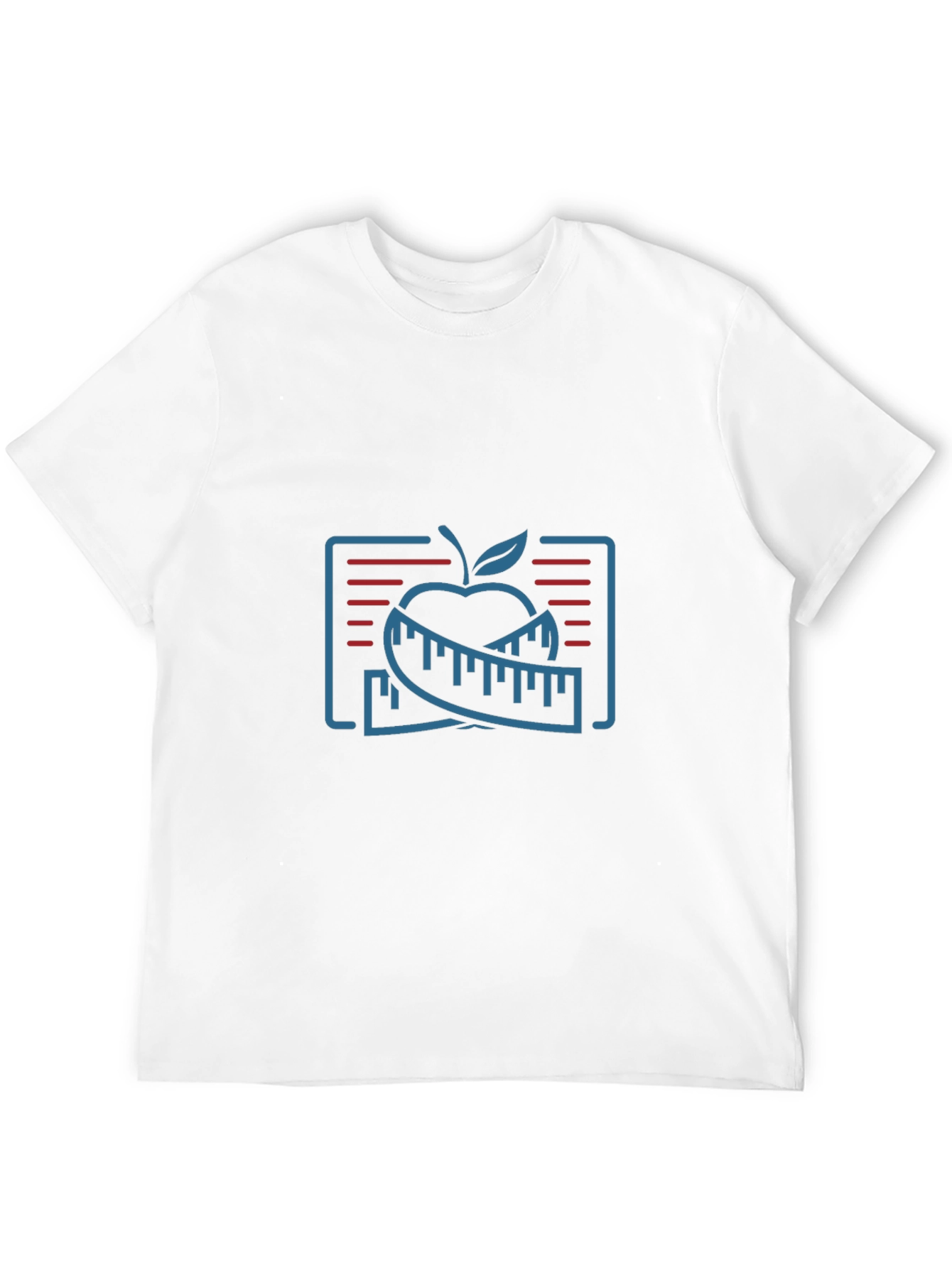 Fitness Apple Graphic T-Shirt - Slim Fit