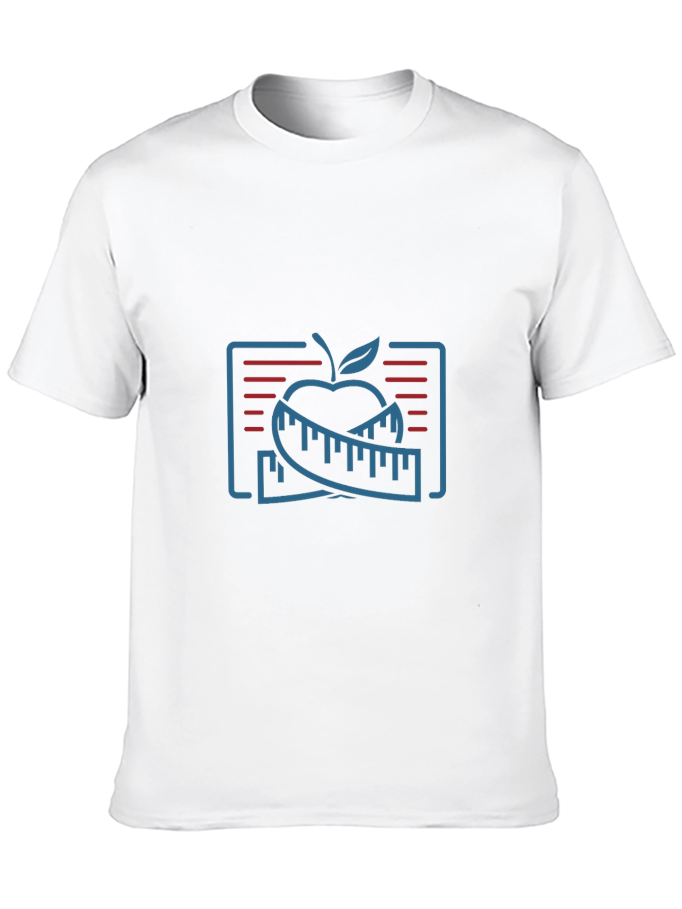 Fitness Apple Graphic T-Shirt - Slim Fit