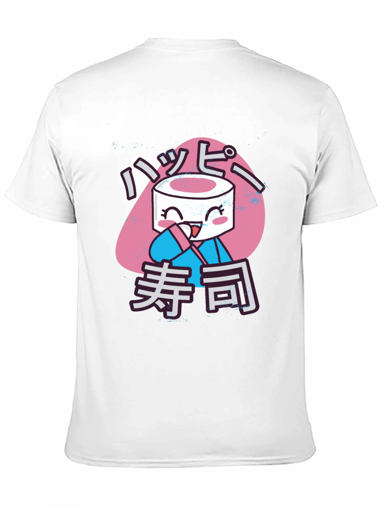 Happy Sushi Graphic Tee - Anime Inspired