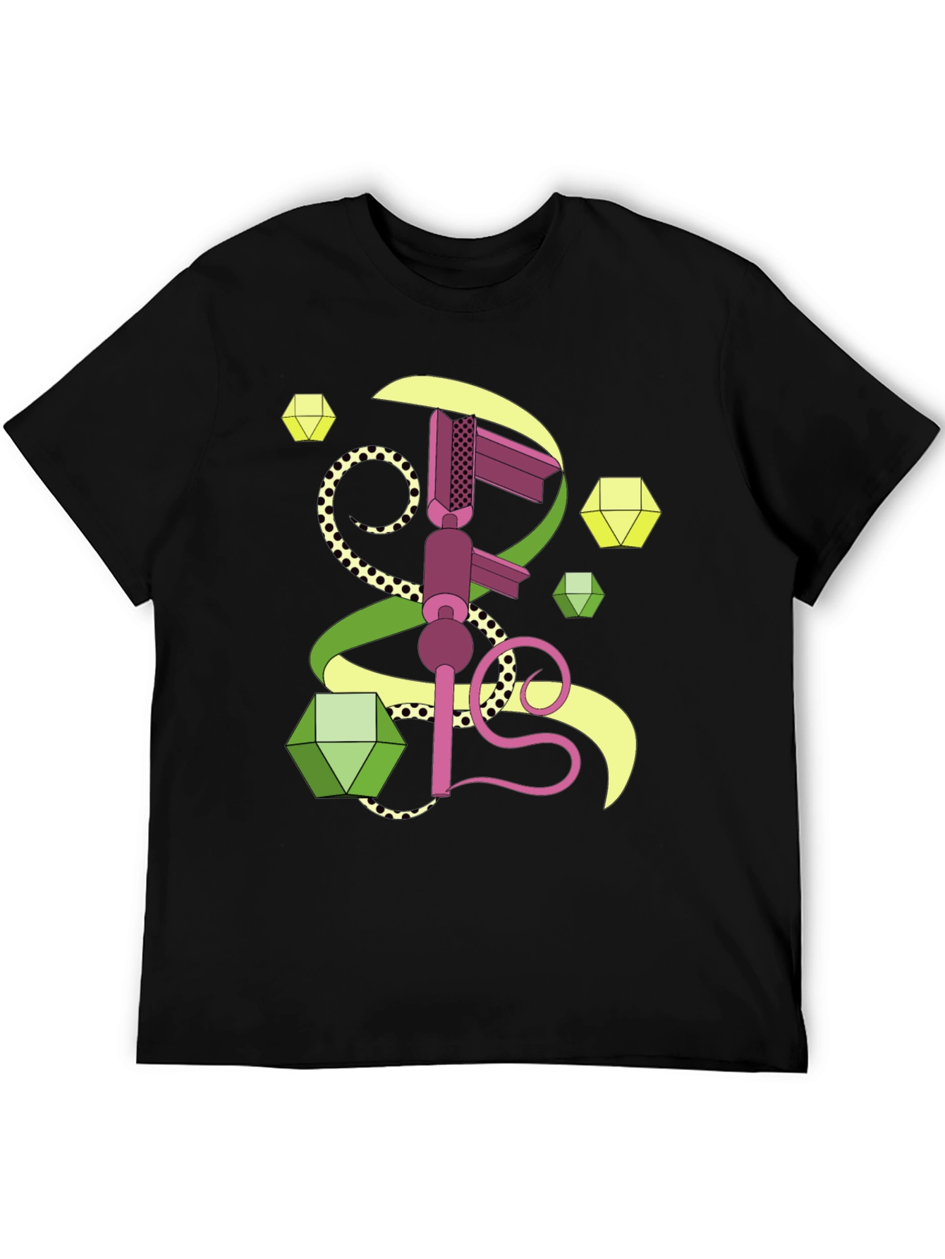 Geometric Graphic Tee - Abstract Art Shirt