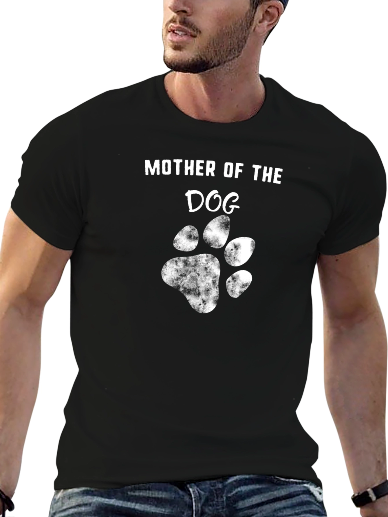 Mother of the Dog Paw Print Graphic Tee