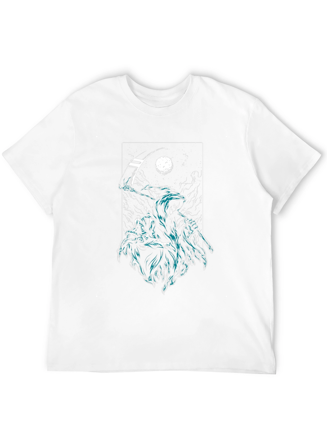 Grim Reaper Graphic Black T-Shirt - Death Scythe Design