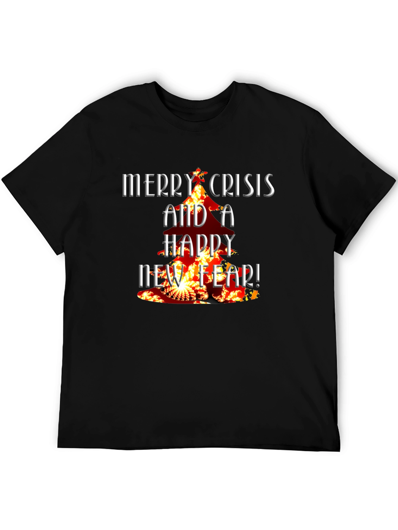 Merry Crisis T-Shirt - Dark Humor Tee