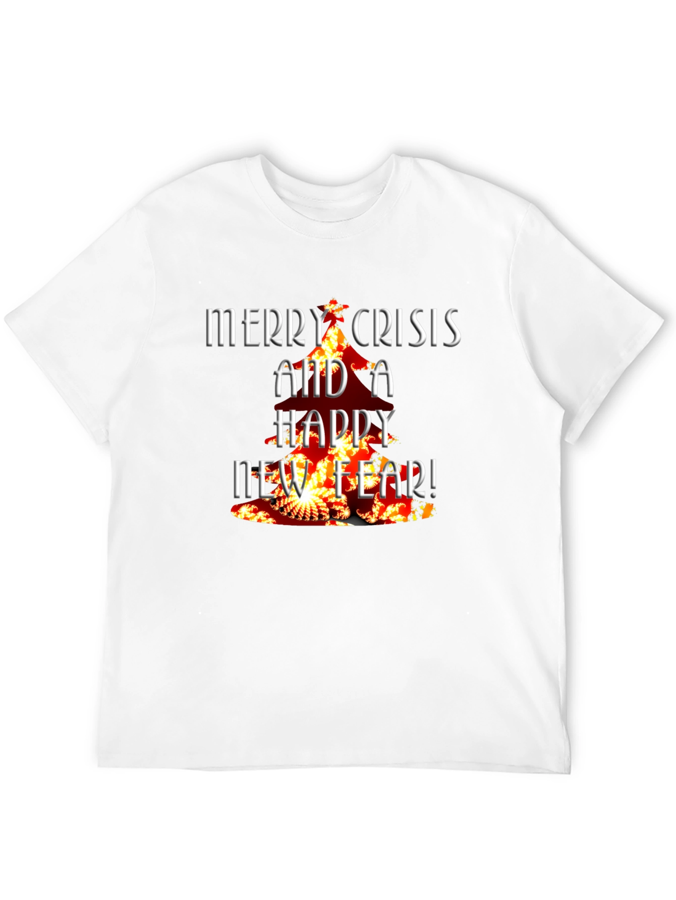 Merry Crisis T-Shirt - Dark Humor Tee