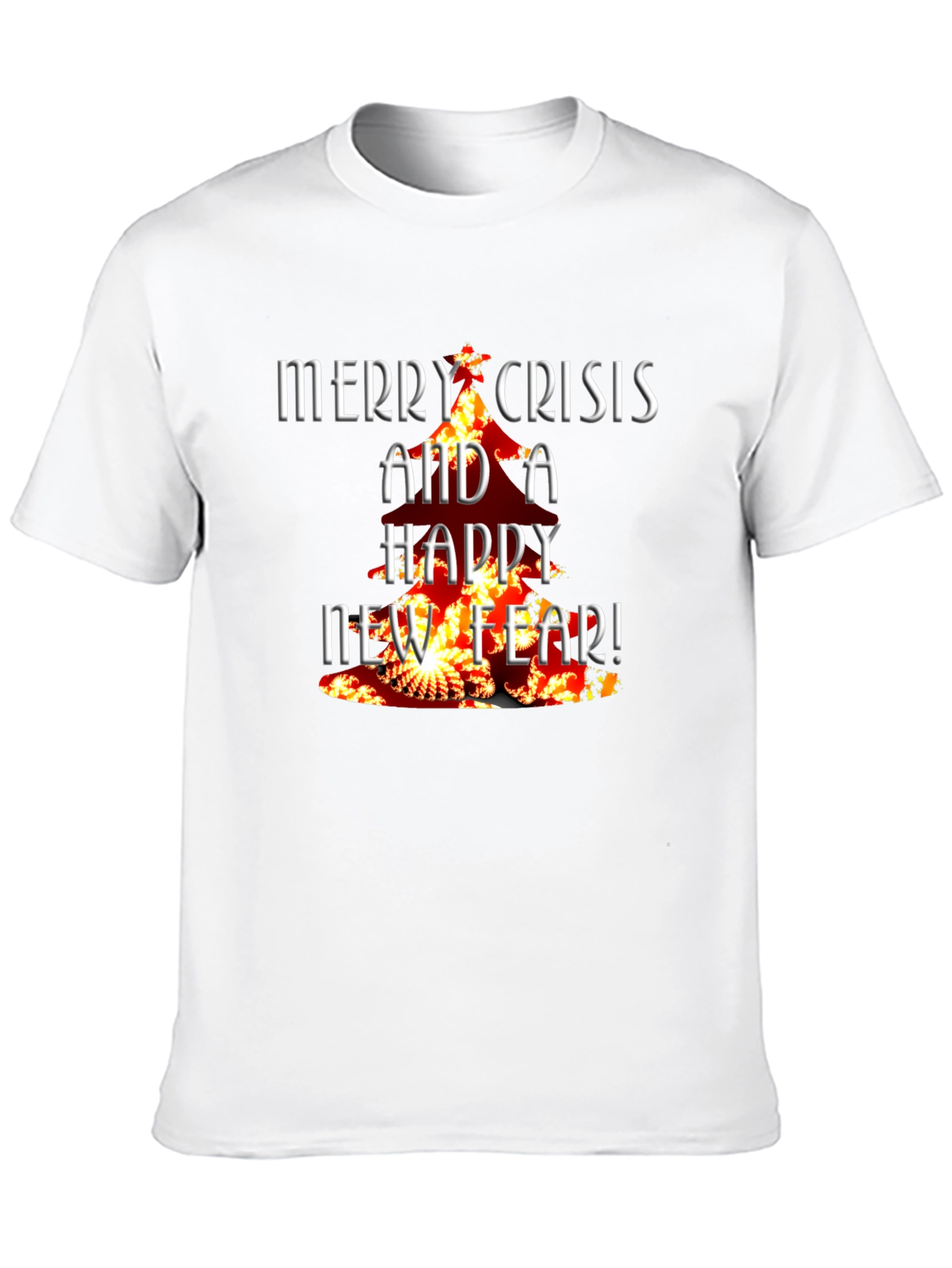 Merry Crisis T-Shirt - Dark Humor Tee