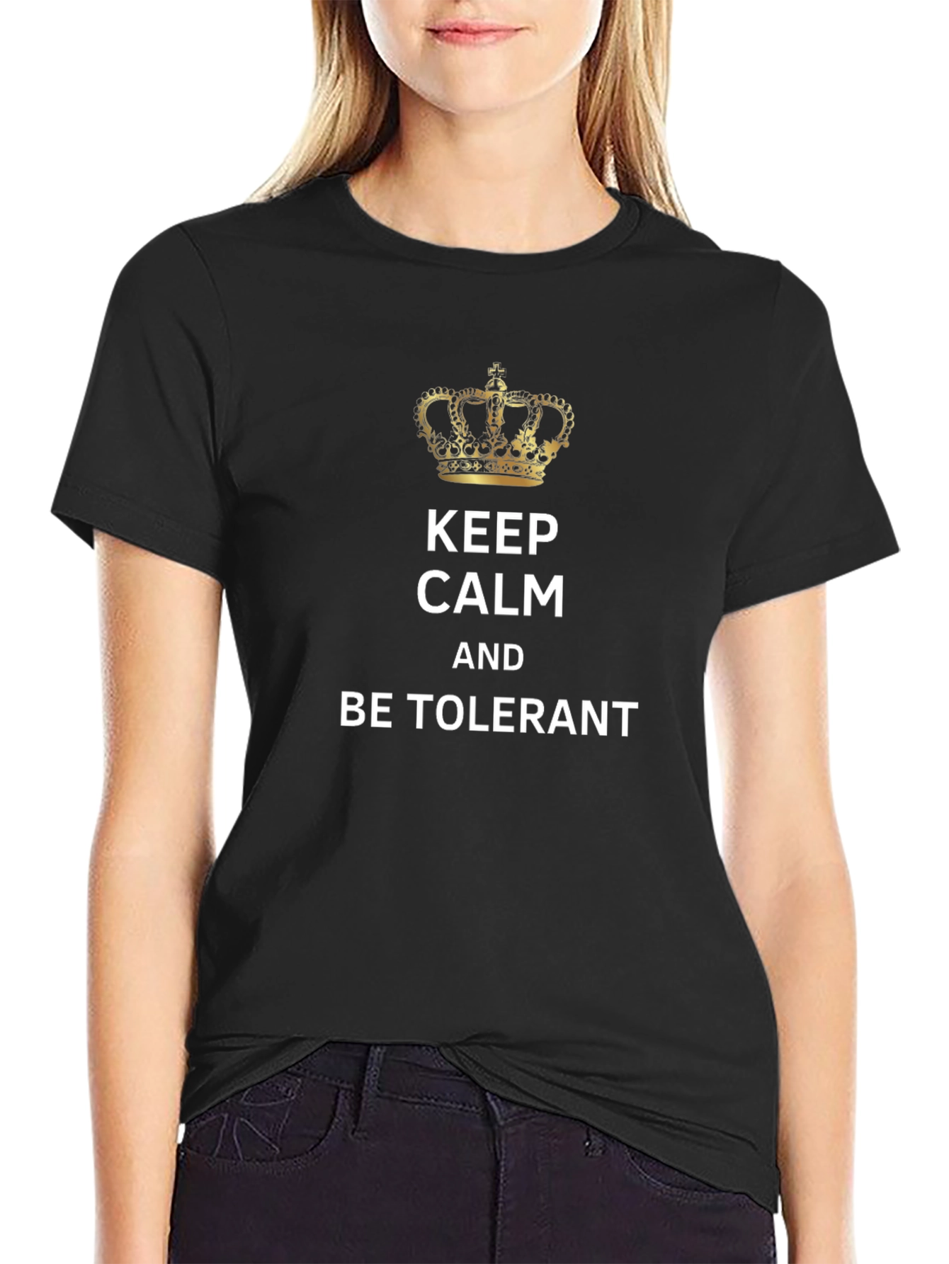 Keep Calm and Be Tolerant Graphic Tee