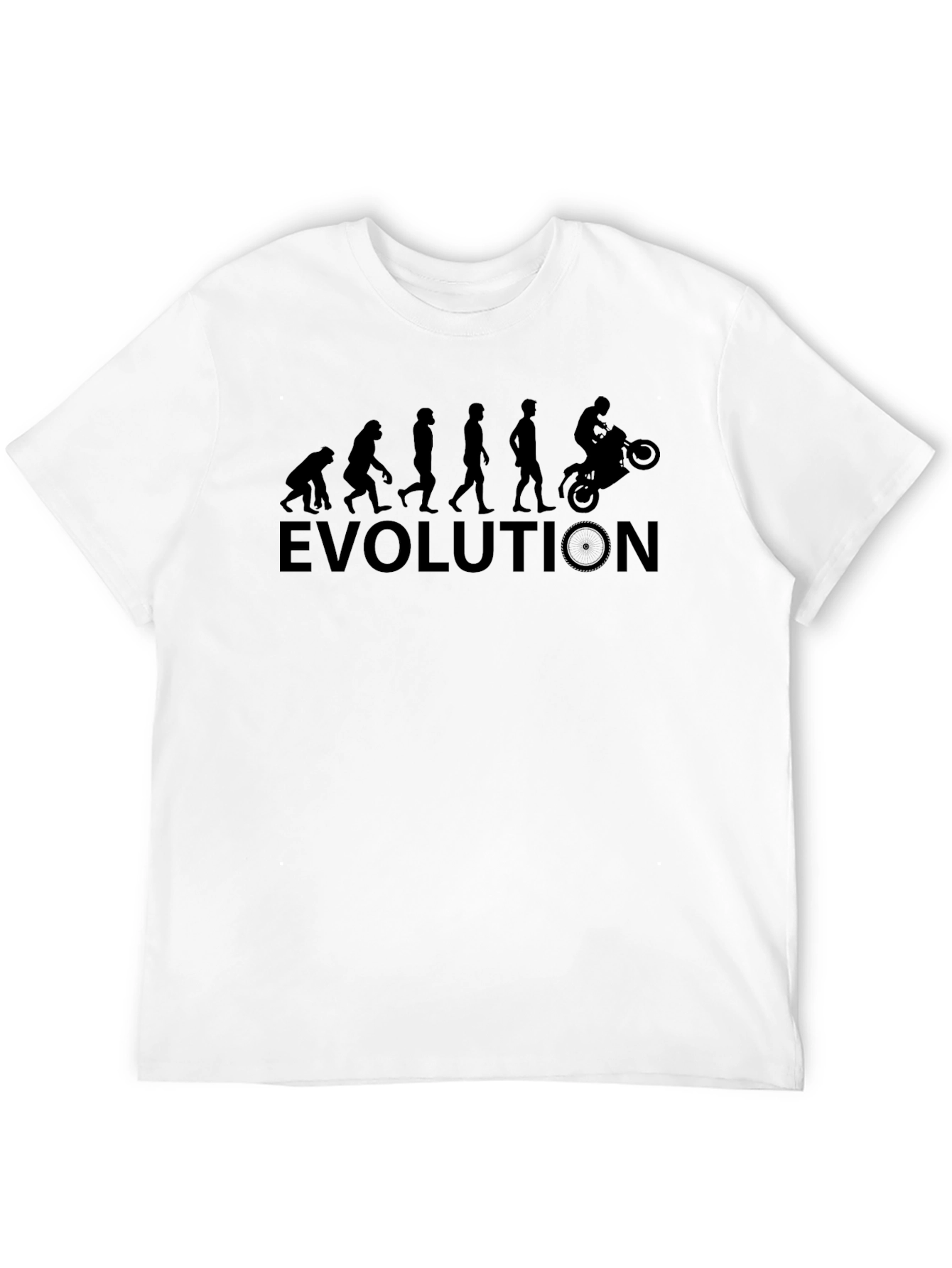 Evolution Motorcycle Rider T-Shirt - Black